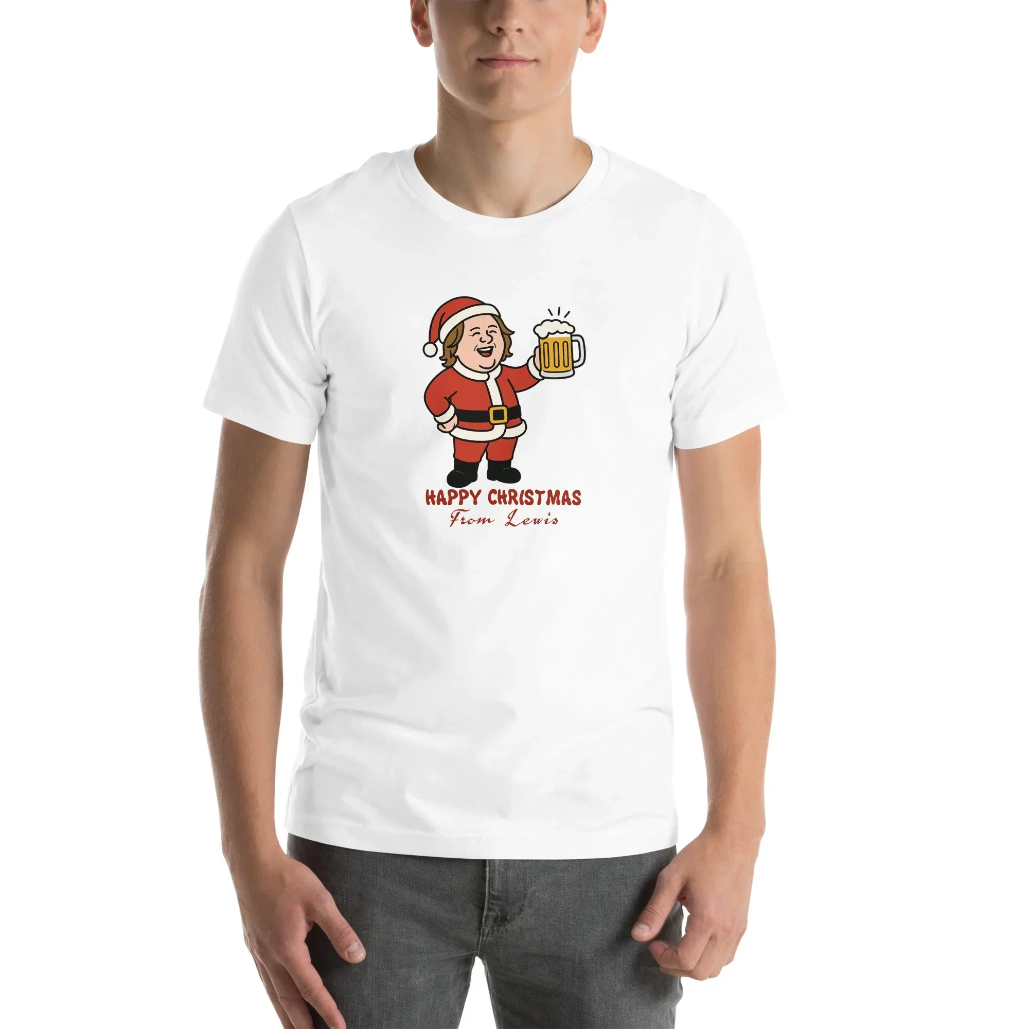Lewis Capaldi Unisex Cotton T-Shirt | Graphic Christmas Tee