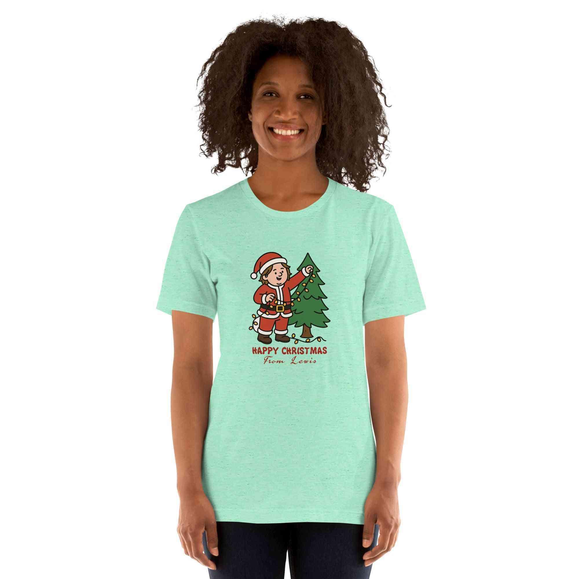 Lewis Capaldi Christmas T-Shirt | Unisex Organic Cotton Festive Tee