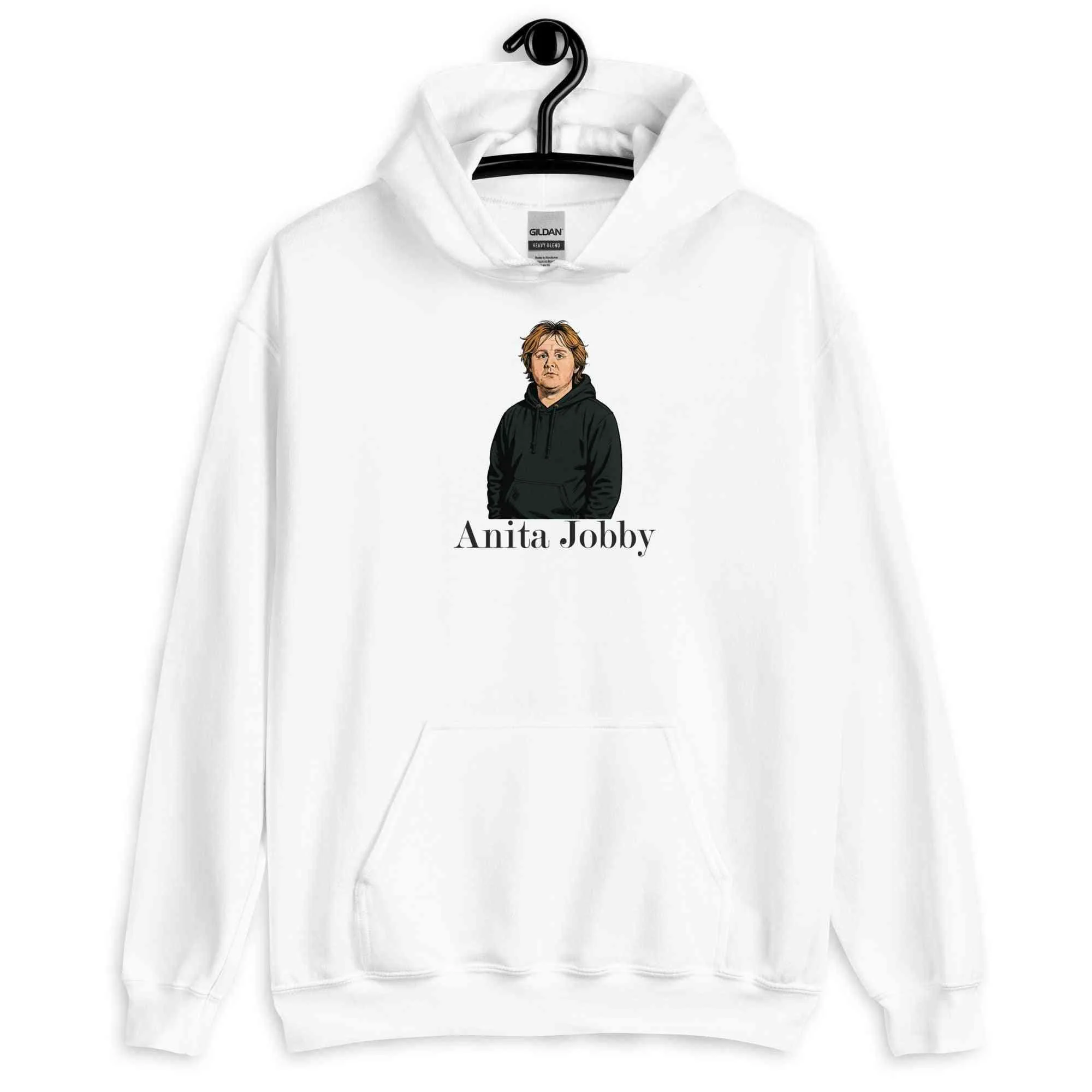 Lewis Capaldi Hoodie | Anita Jobby Graphic | Bold Red Unisex