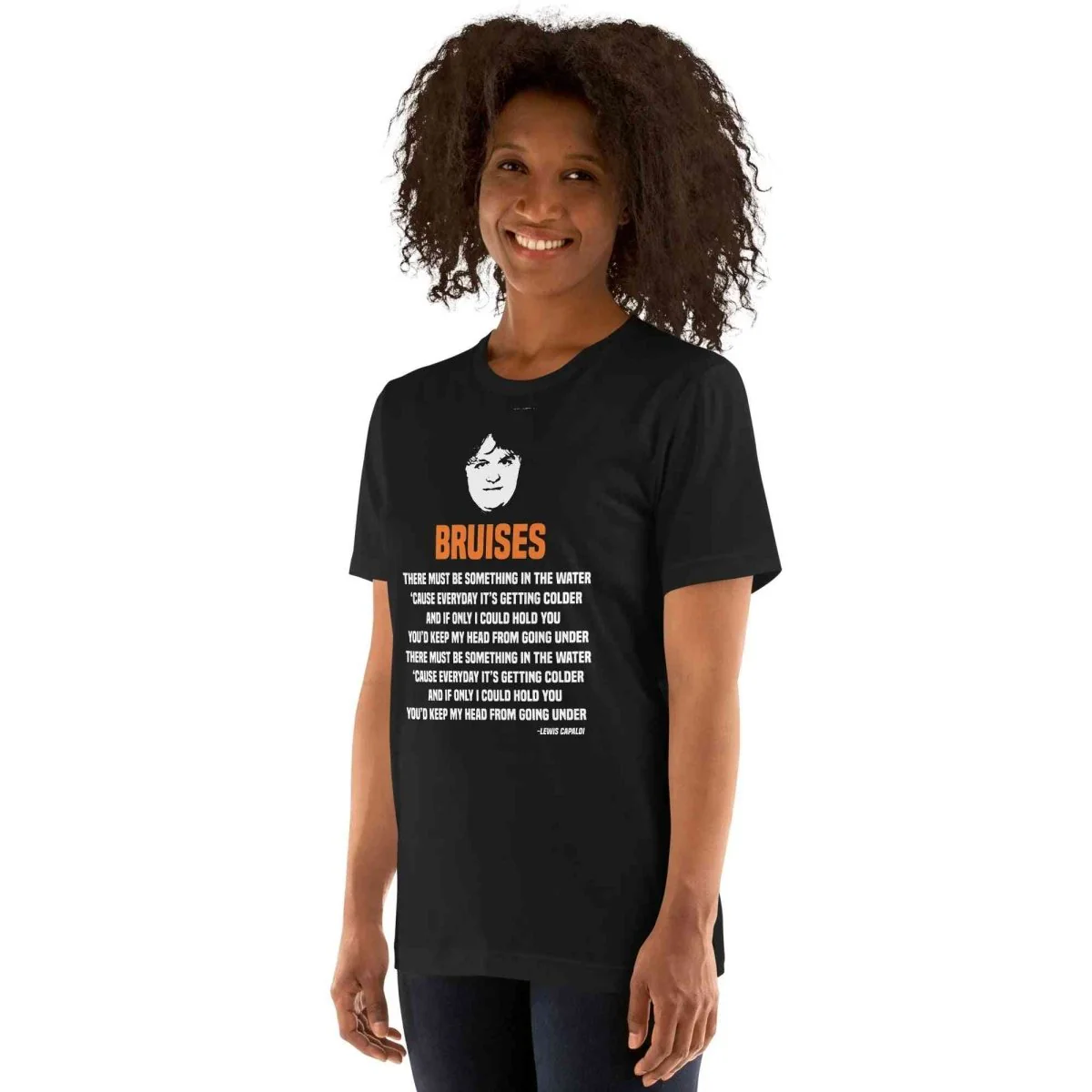 Lewis Capaldi Bruises T-Shirt | Unisex Cotton Lyric Tee