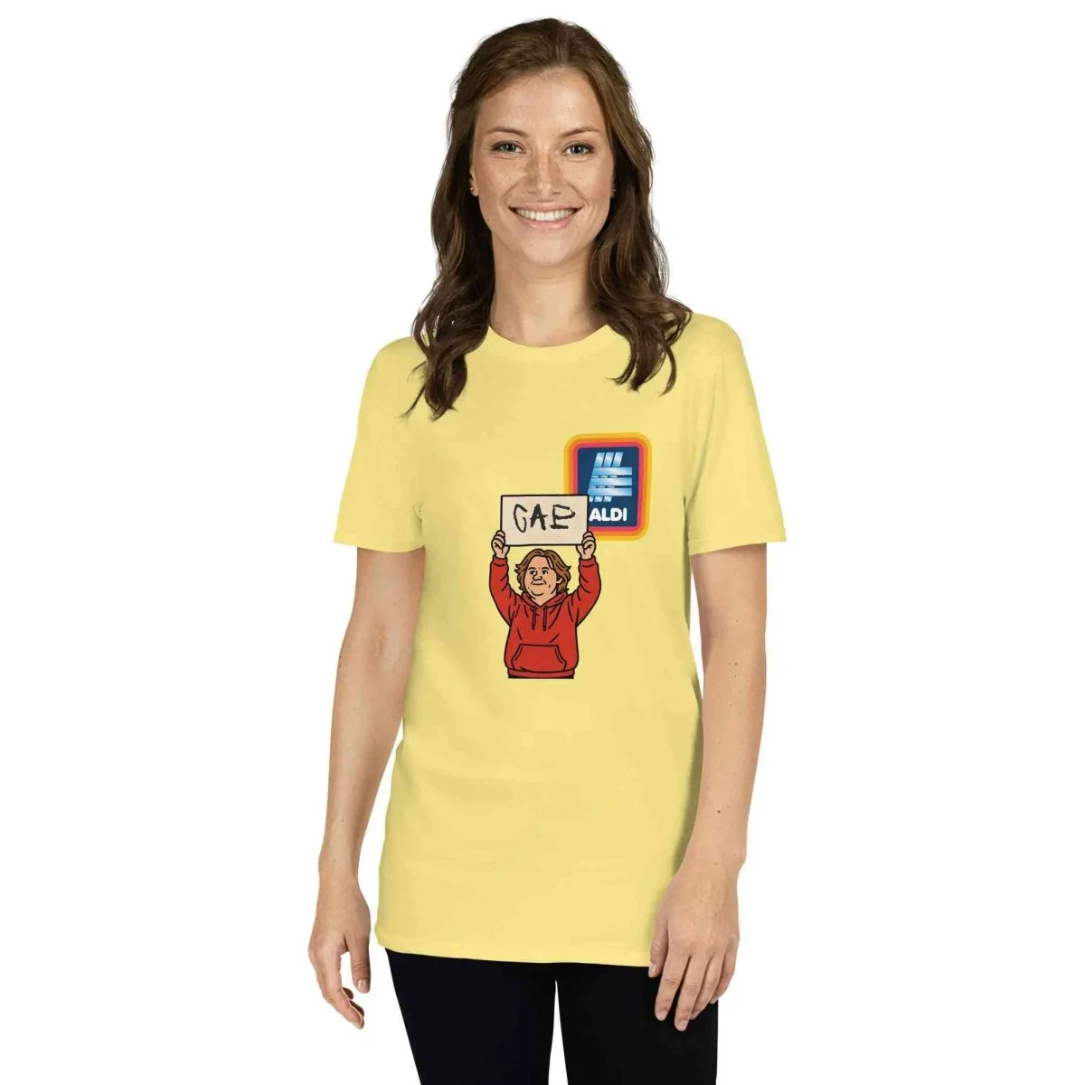 Lewis Capaldi Merchandise: Capaldi On A Aldi Cotton T-Shirt | Unisex Short-Sleeve Tee