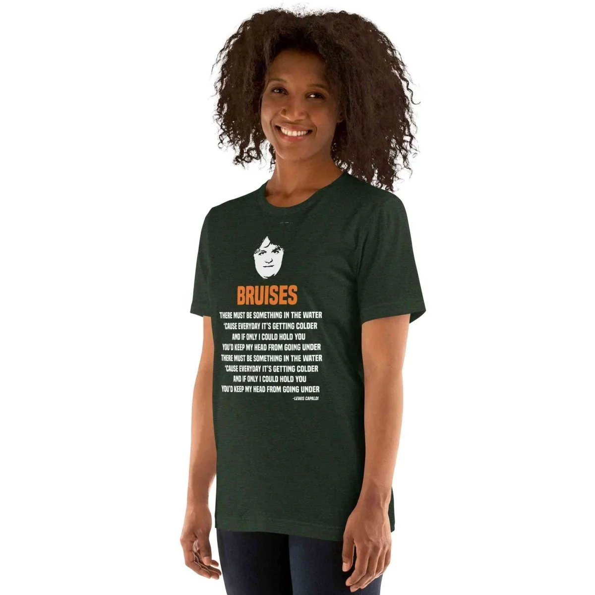 Lewis Capaldi Bruises T-Shirt | Unisex Cotton Lyric Tee