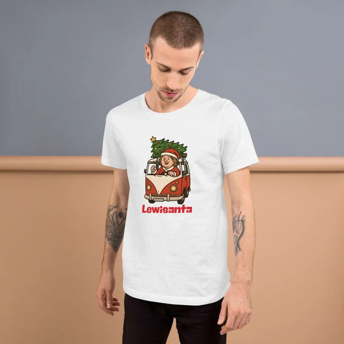 Lewis Capaldi Christmas T-Shirt | Unisex Black Sustainable Tee