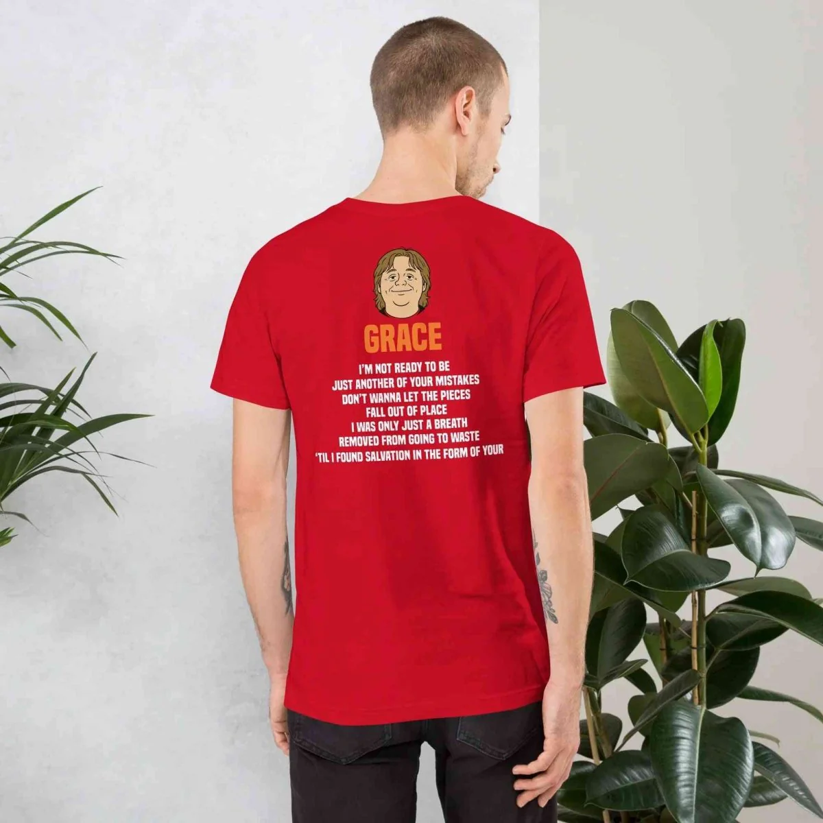 Lewis Capaldi Grace Lyrics T-Shirt | Black Organic Cotton