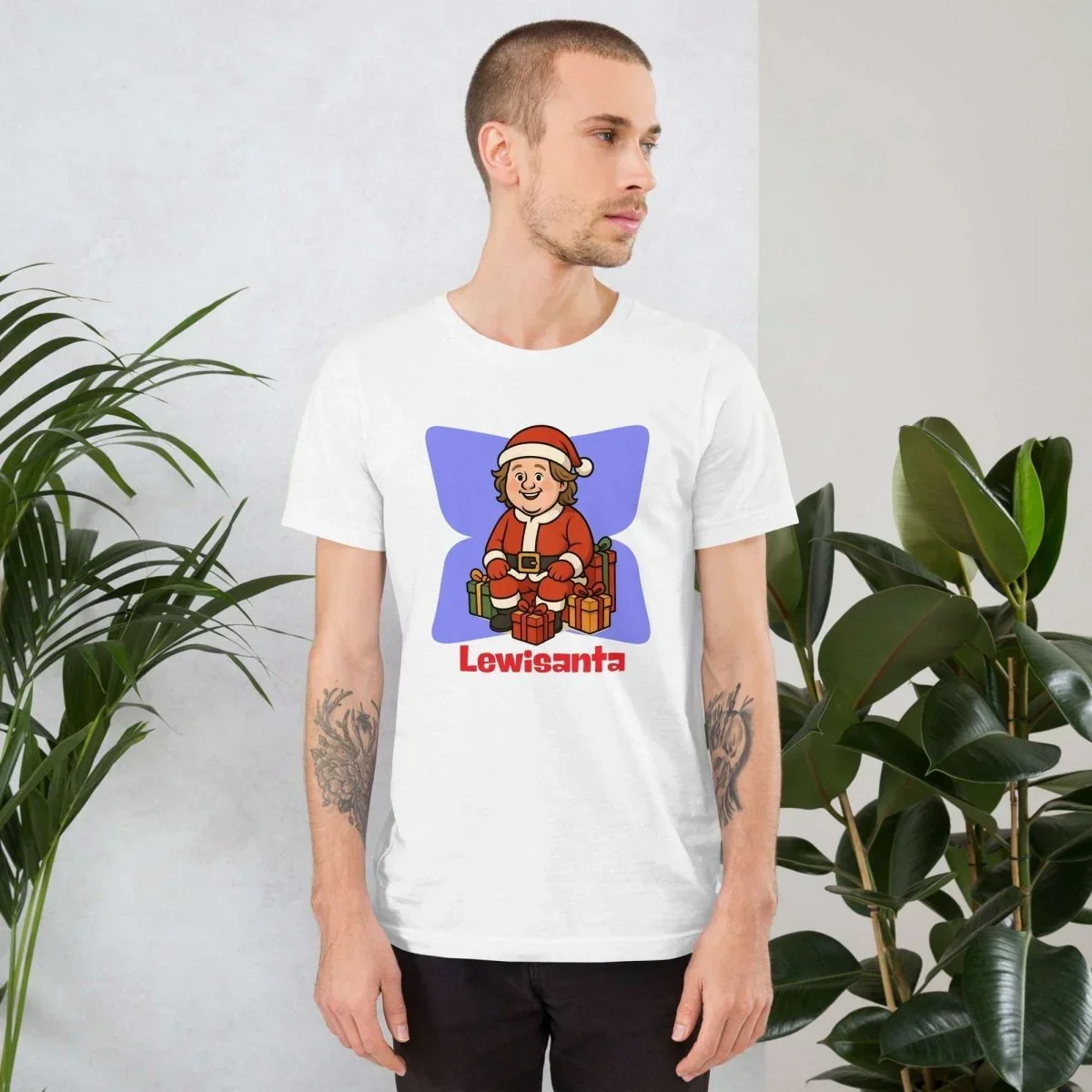 Lewis Capaldi Christmas T-Shirt | Organic Cotton Unisex Festive Tee