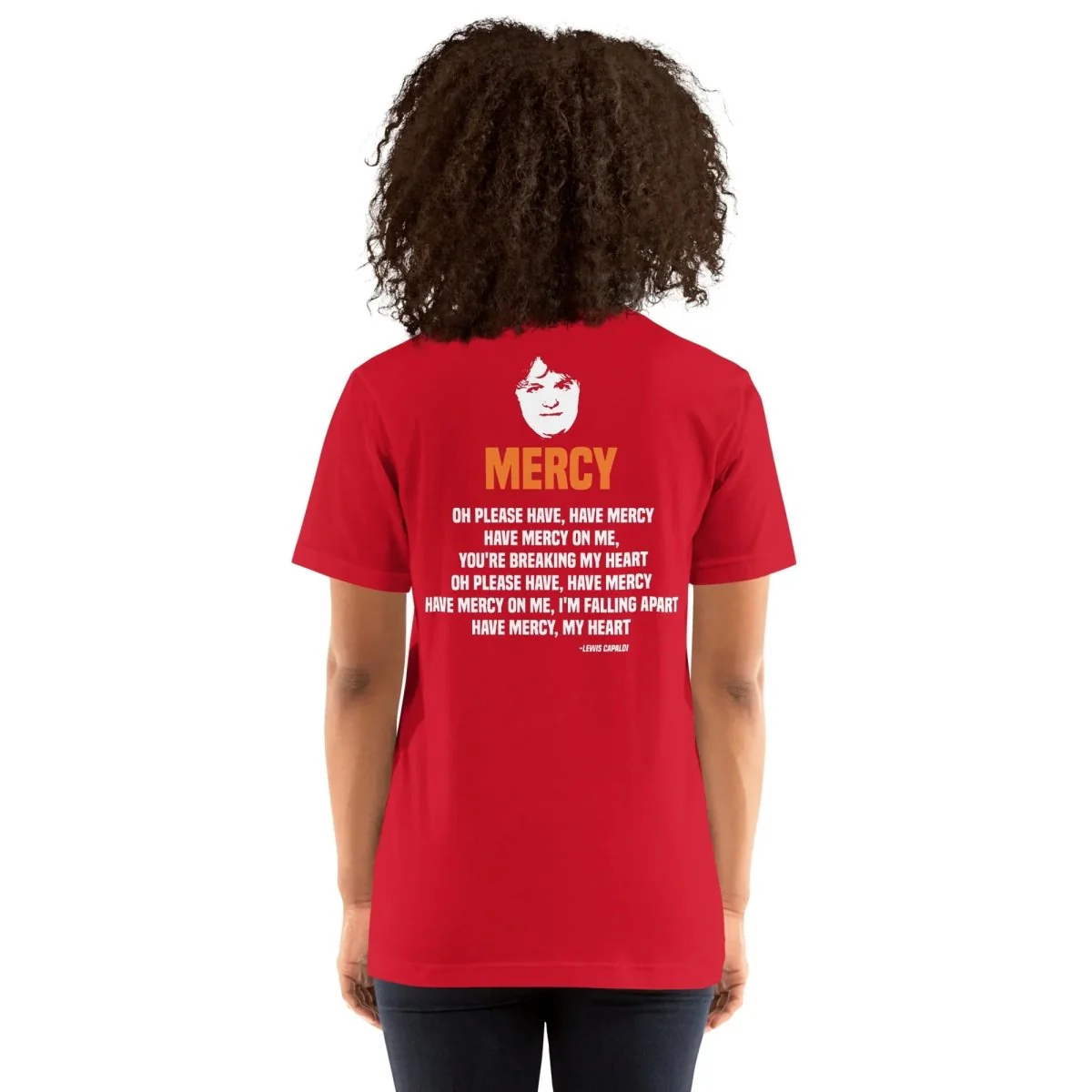 Lewis Capaldi Mercy Lyrics T-Shirt | Unisex Cotton Fan Tee