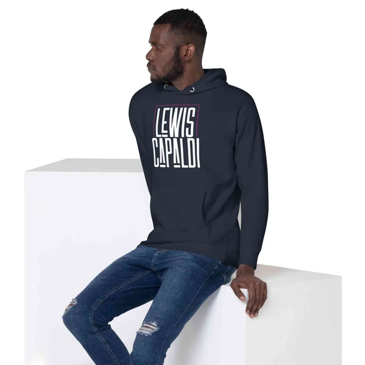 Lewis Capaldi Hoodie - Unisex Cotton-Polyester Blend with Unique Horticultural Art