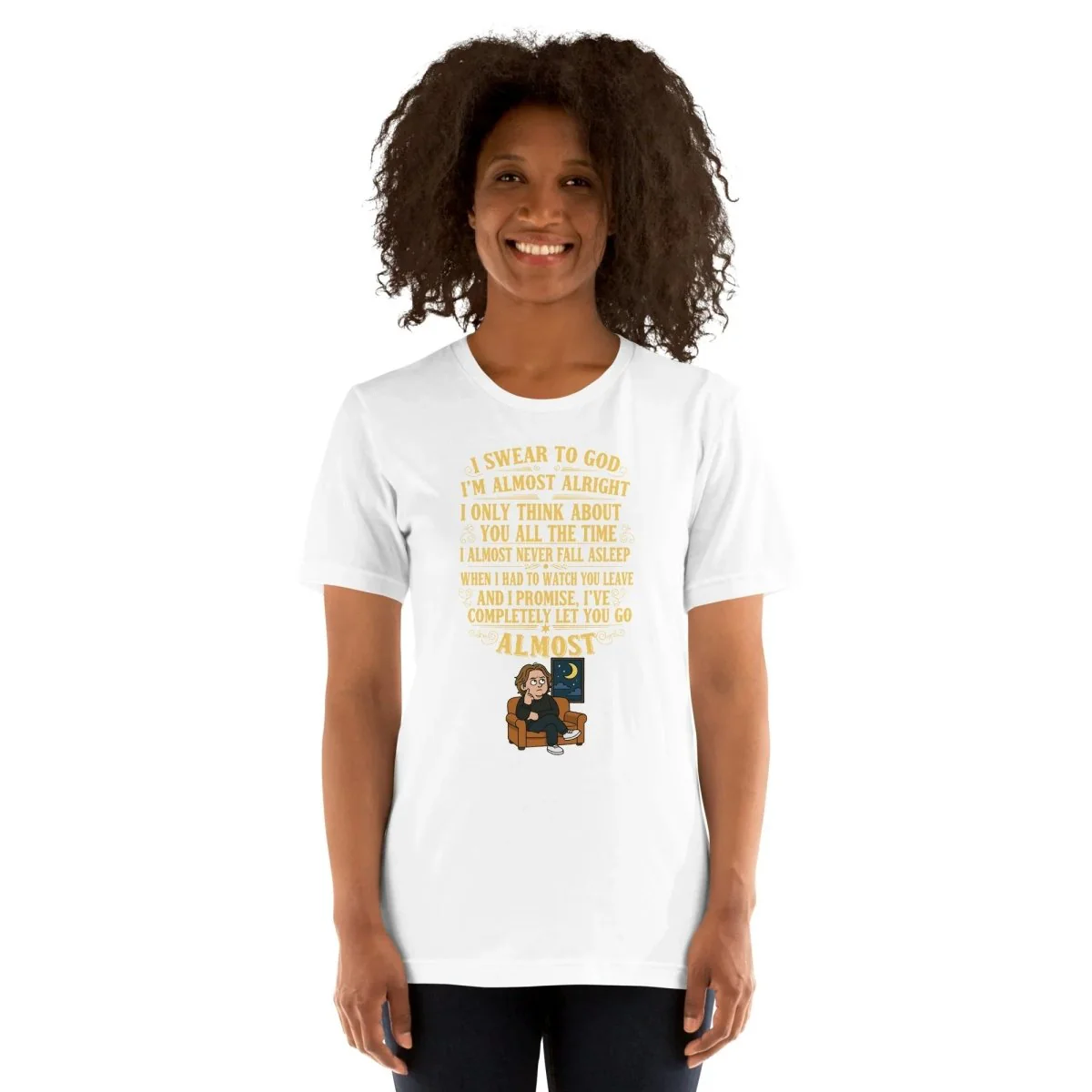 Lewis Capaldi Almost Lyrics Shirt | Unisex T-Shirt for Fans of Emotional Music