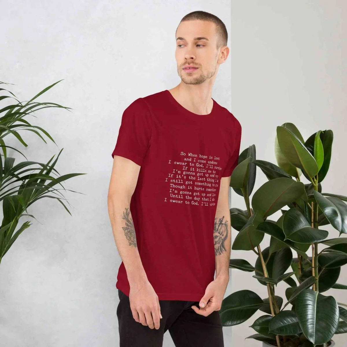 Lewis Capaldi Lyrics T-Shirt | Black Cotton Tee for Fans
