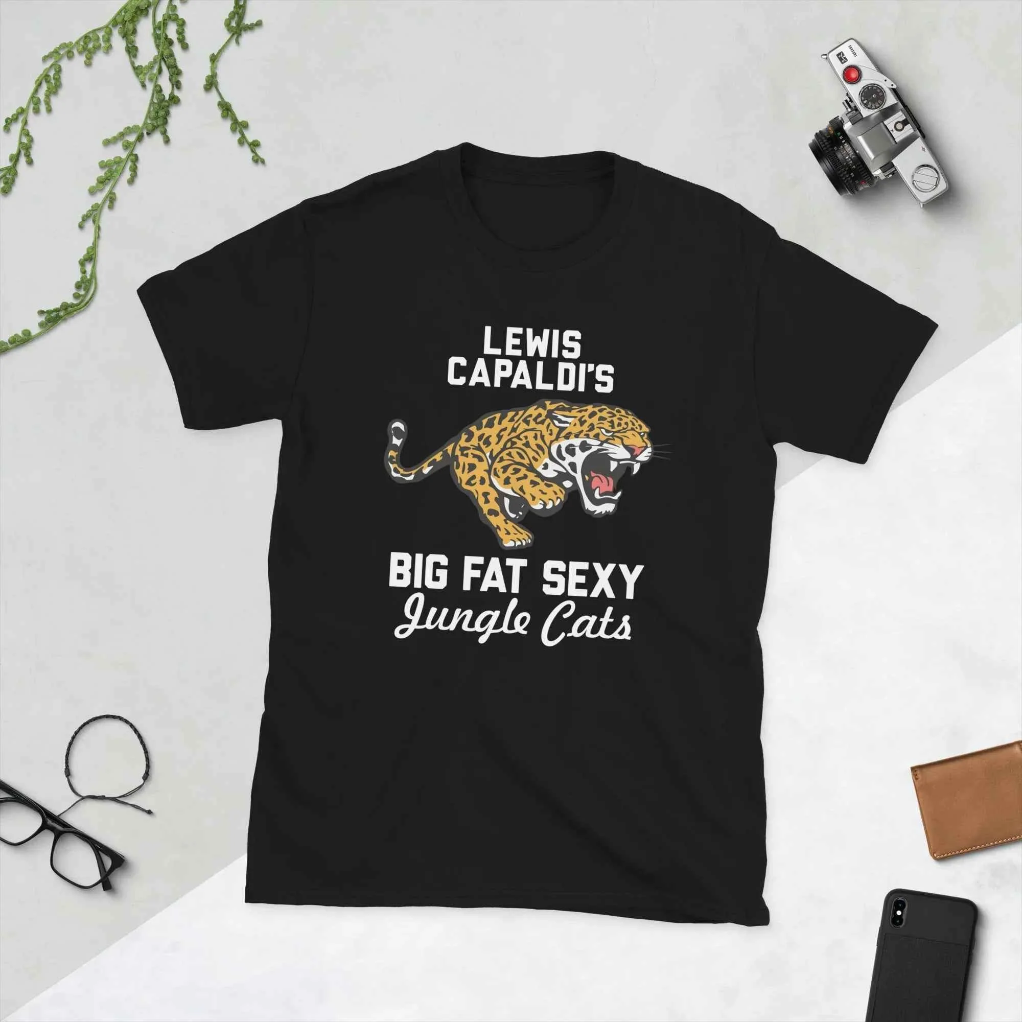 Lewis Capaldi Jungle Cats T-Shirt - 100% Cotton Unisex Fanwear for Music Lovers