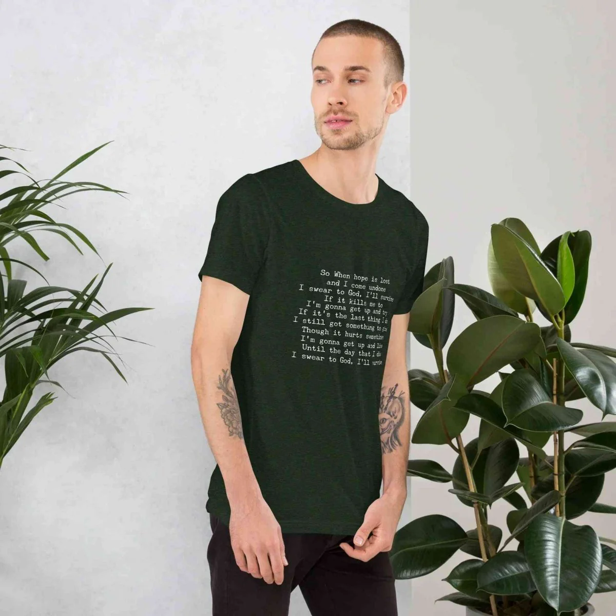 Lewis Capaldi Lyrics T-Shirt | Black Cotton Tee for Fans
