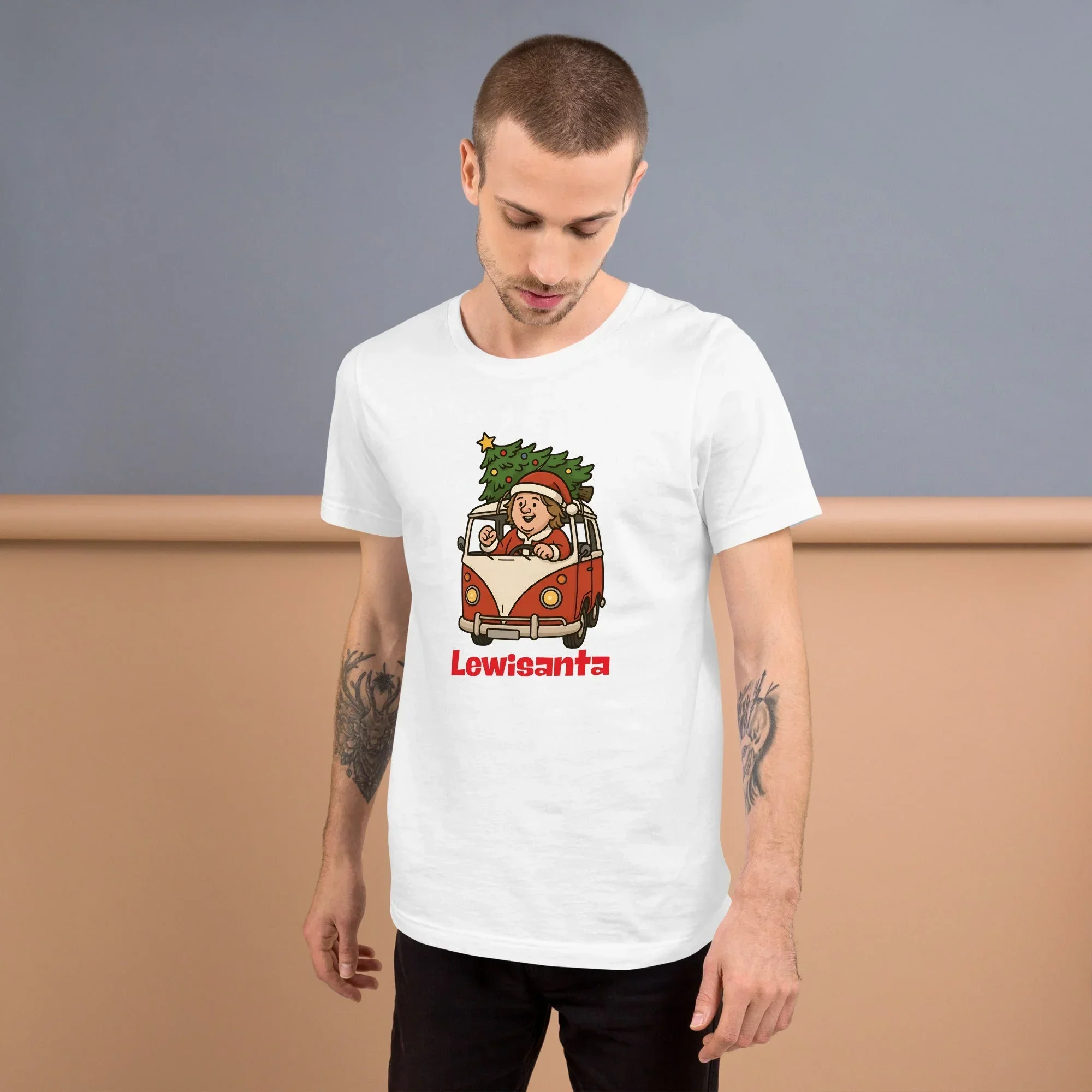 Lewis Capaldi Christmas T-Shirt | Unisex Black Sustainable Tee