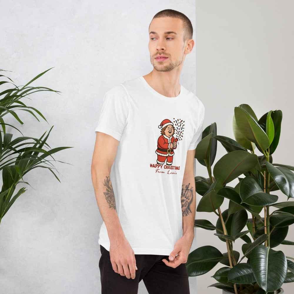 Lewis Capaldi Unisex Cotton T-Shirt | Graphic Christmas Tee