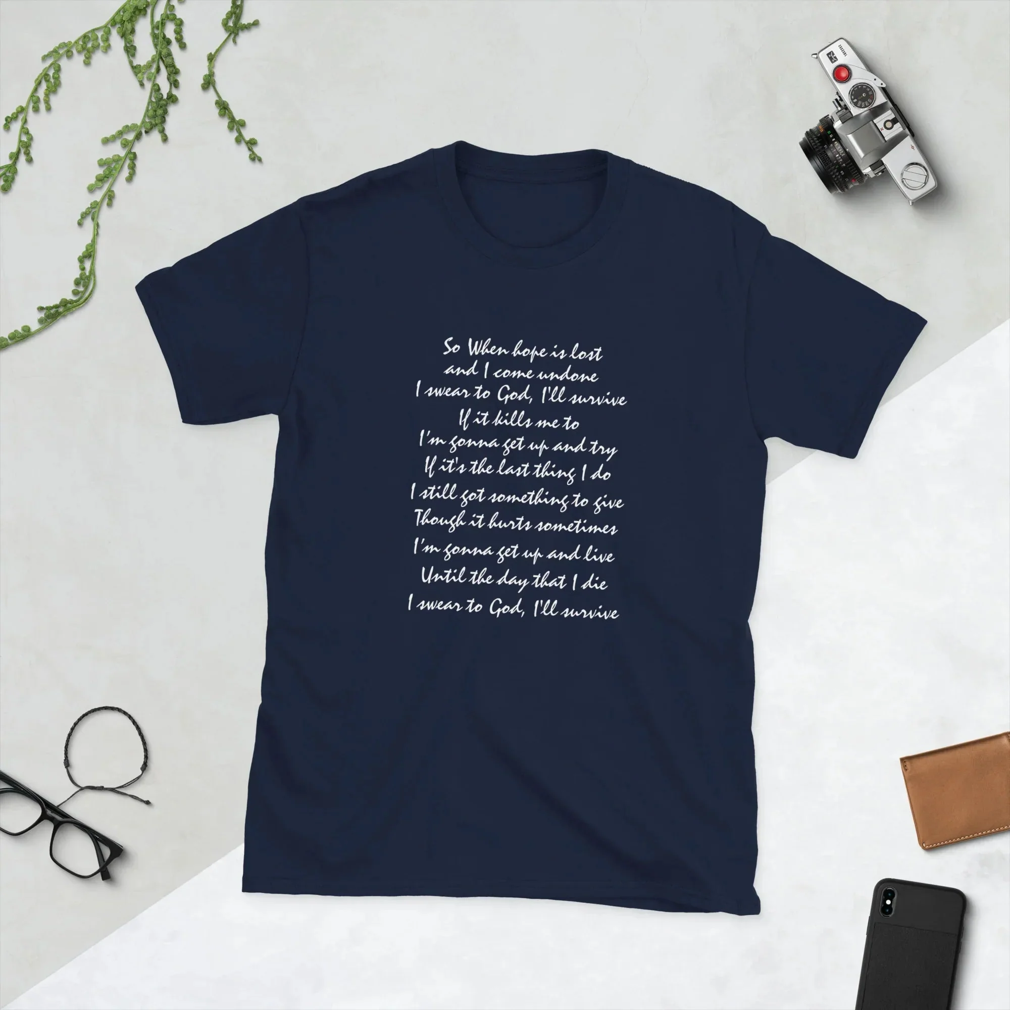 Lewis Capaldi 'Survive' Lyrics T-Shirt | Unisex Cotton Graphic Tee