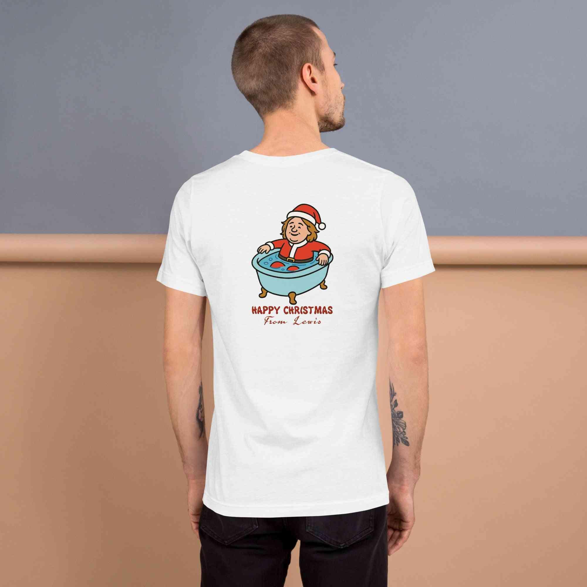 Lewis Capaldi Christmas T-Shirt - Unisex Eco-Friendly Festive Graphic Tee