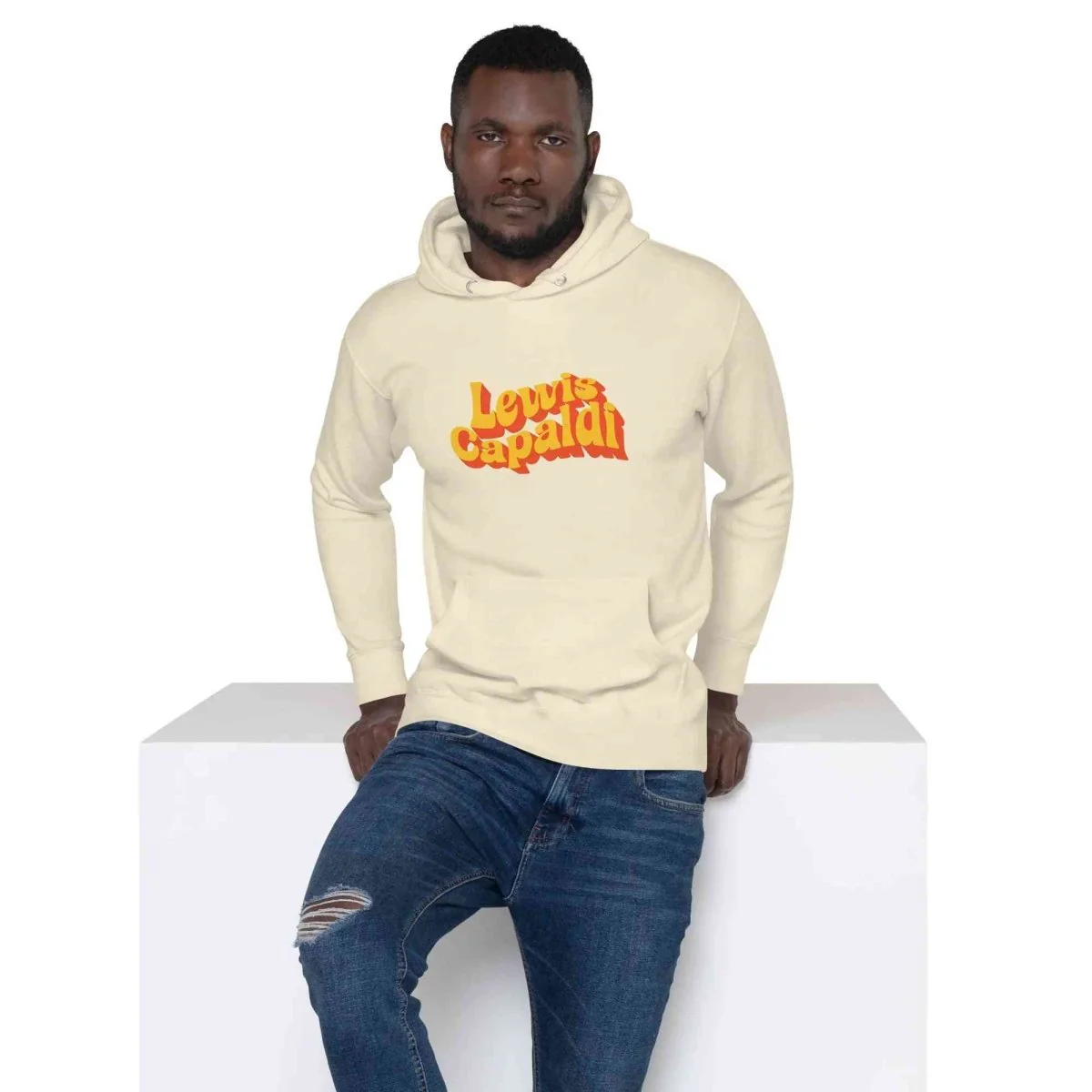 Lewis Capaldi Hoodie - Unisex Eco-Friendly Cotton Blend for Sustainable Style & Fandom