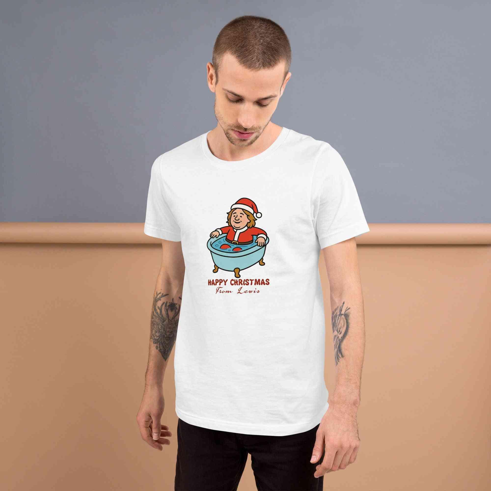 Lewis Capaldi Christmas T-Shirt - Unisex Eco-Friendly Festive Graphic Tee