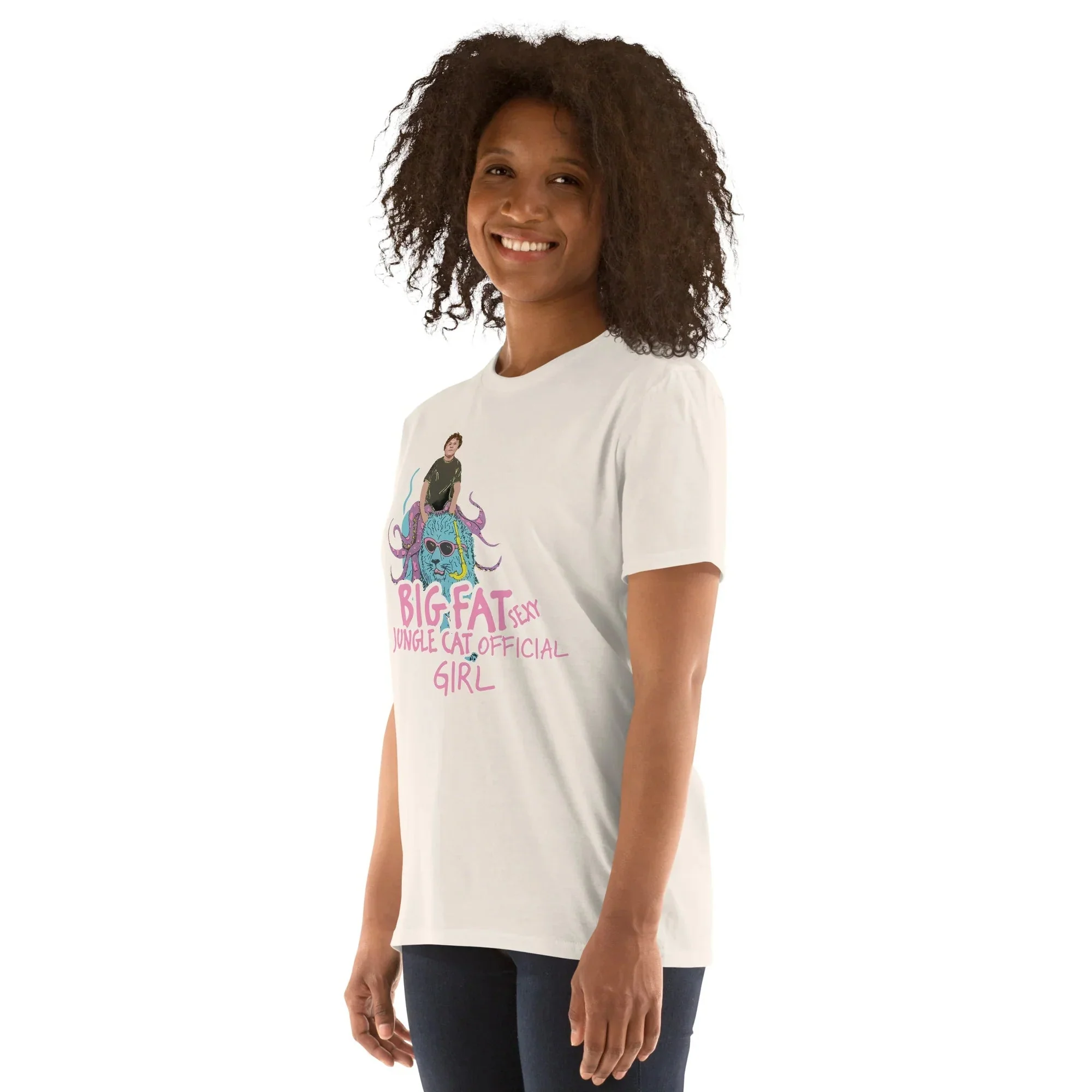 Lewis Capaldi T-Shirt | Big Fat Sexy Jungle Cats Graphic Tee for Girls | Premium Cotton