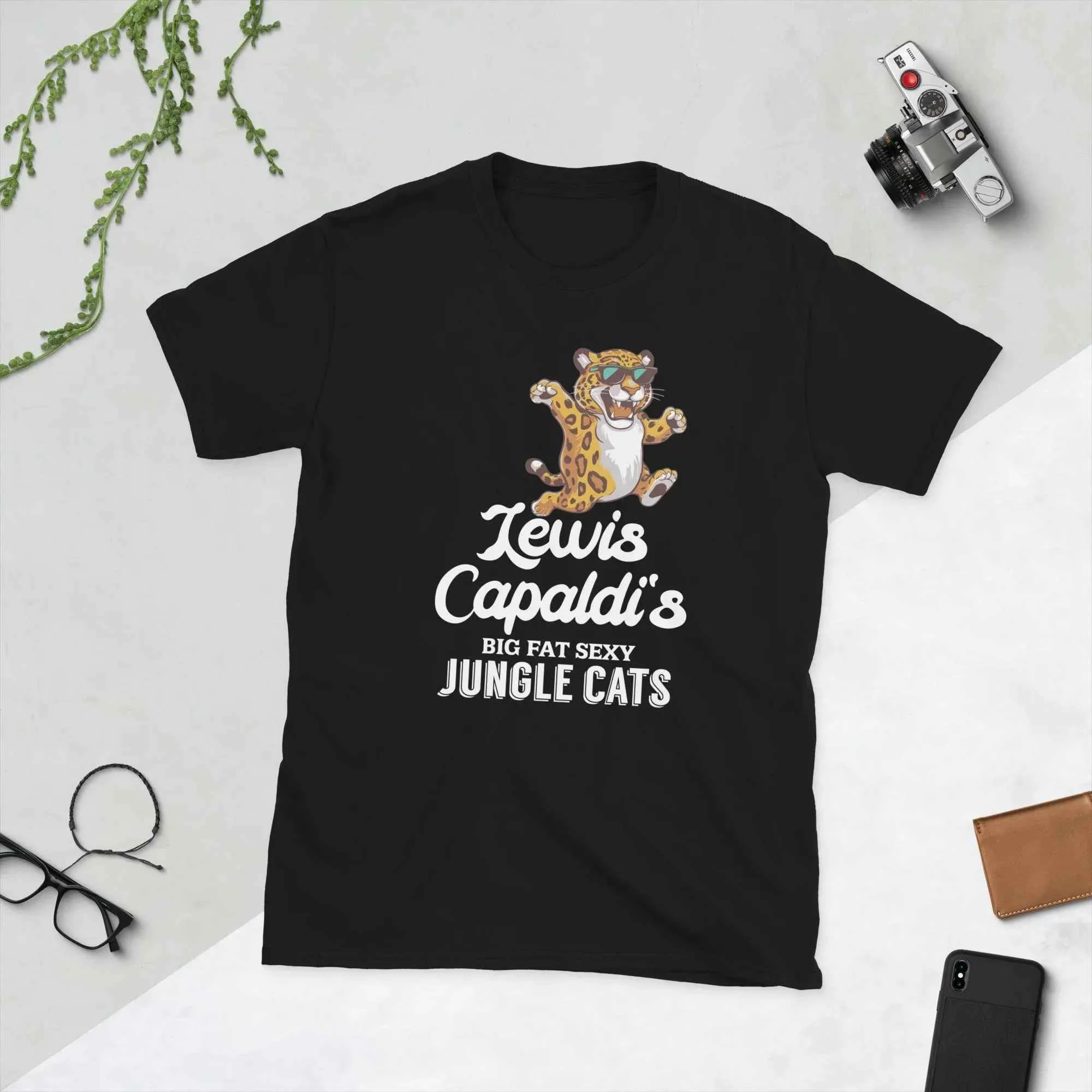 Lewis Capaldi Merchandise: Big Fat Sexy Jungle Cats T-Shirt - 100% Cotton Tour Tee