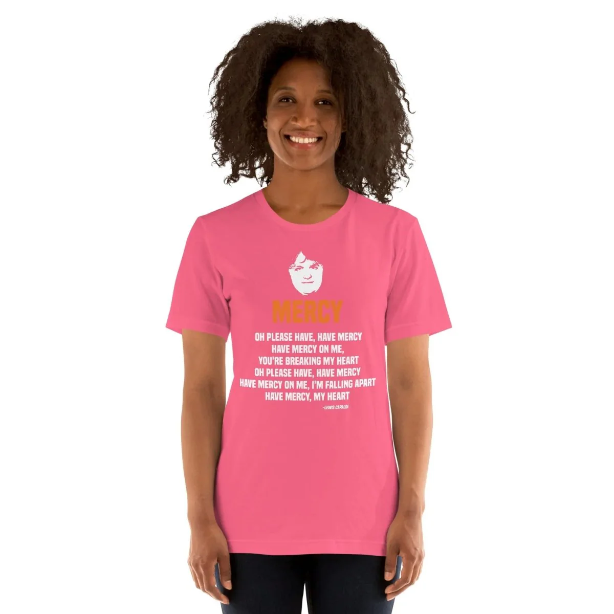 Lewis Capaldi Mercy Lyrics T-Shirt | Unisex Cotton Fan Tee