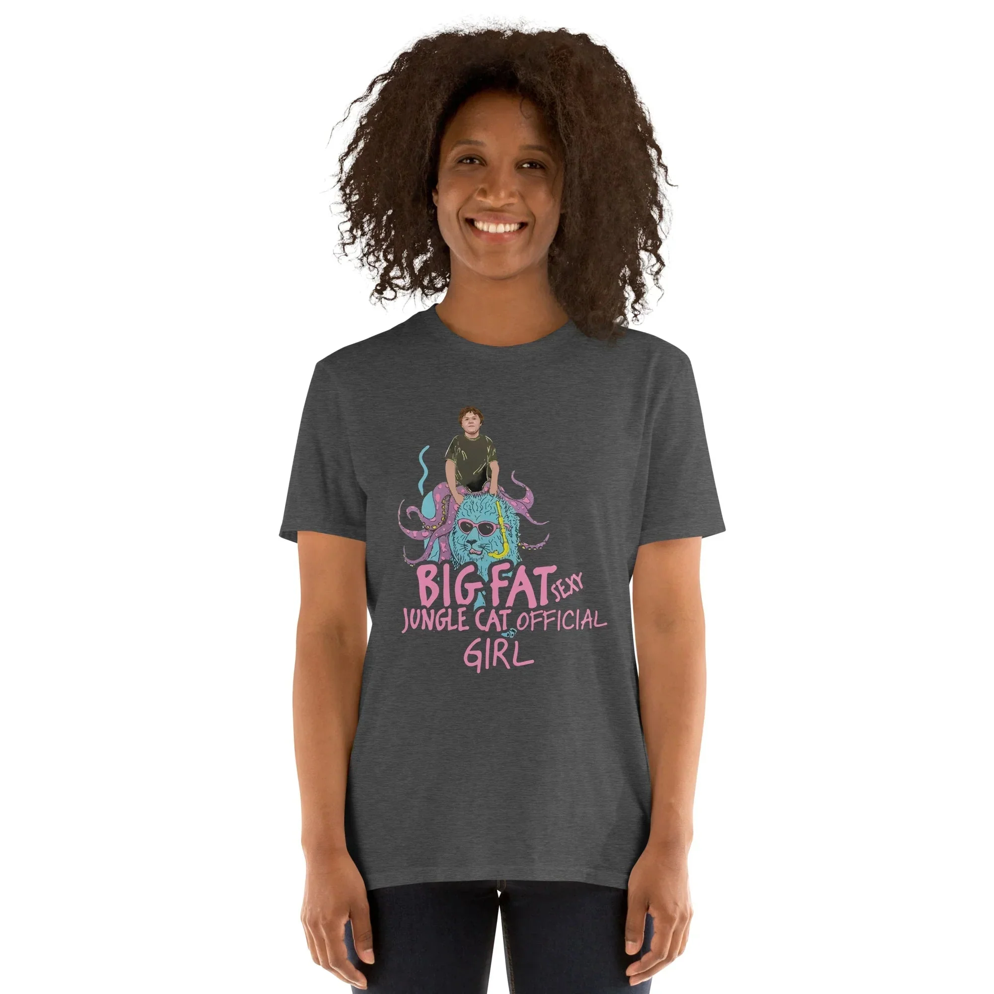 Lewis Capaldi T-Shirt | Big Fat Sexy Jungle Cats Graphic Tee for Girls | Premium Cotton