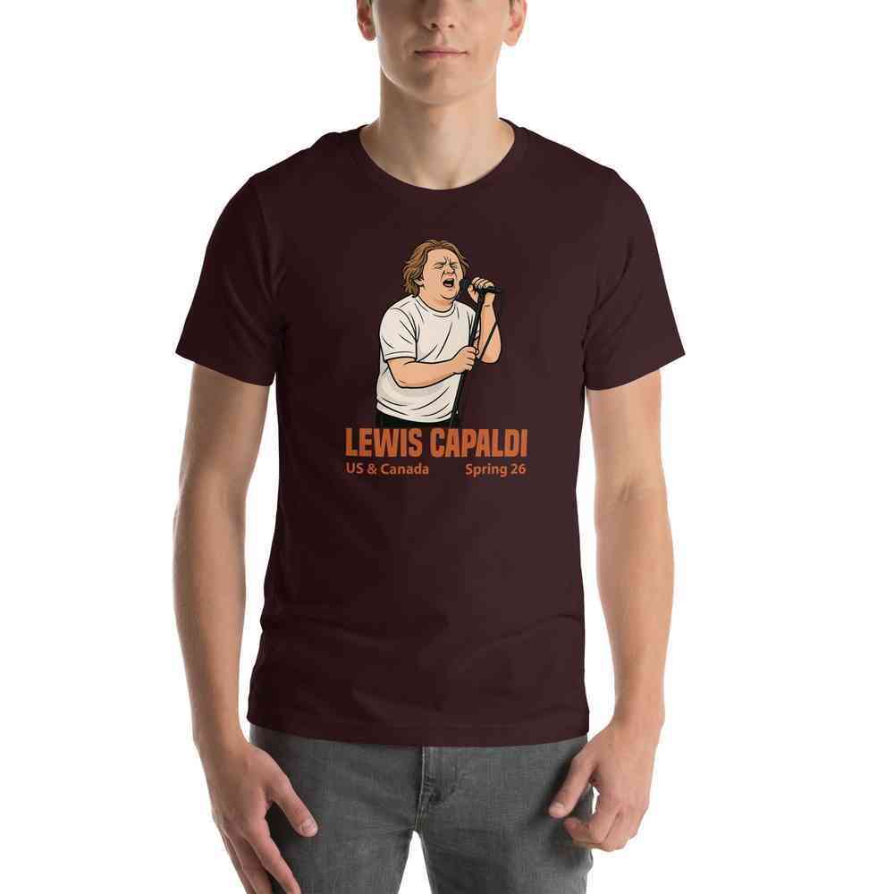 Lewis Capaldi Tour 2026 T-Shirt | Unisex Cotton Fan Tee