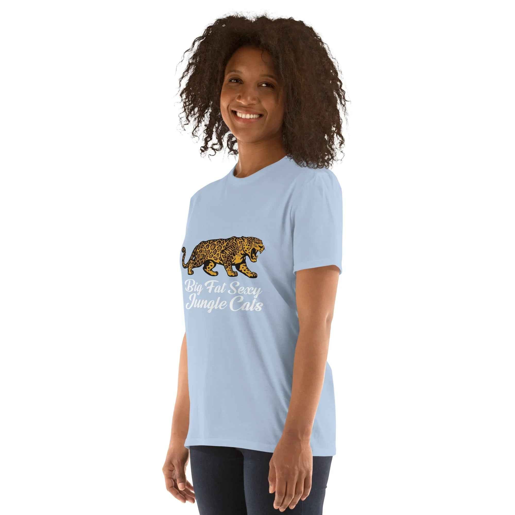 Lewis Capaldi Fan Apparel: Big Fat Sexy Jungle Cats Unisex Cotton T-Shirt for Music Lovers