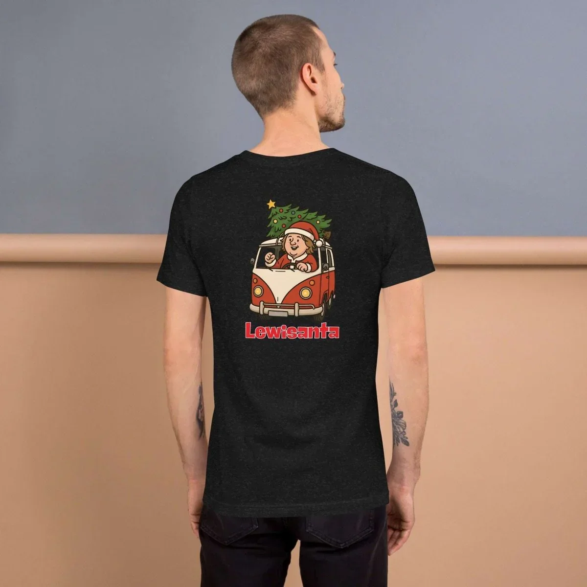 Lewis Capaldi Christmas T-Shirt | Unisex Black Sustainable Tee