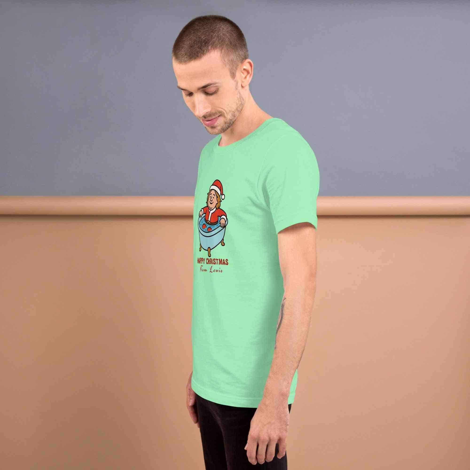 Lewis Capaldi Christmas T-Shirt - Unisex Eco-Friendly Festive Graphic Tee