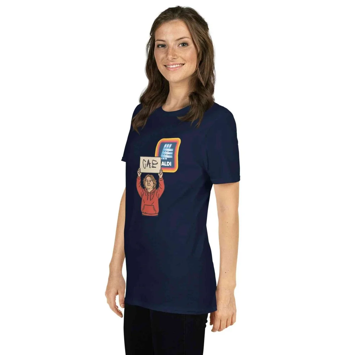 Lewis Capaldi Merchandise: Capaldi On A Aldi Cotton T-Shirt | Unisex Short-Sleeve Tee