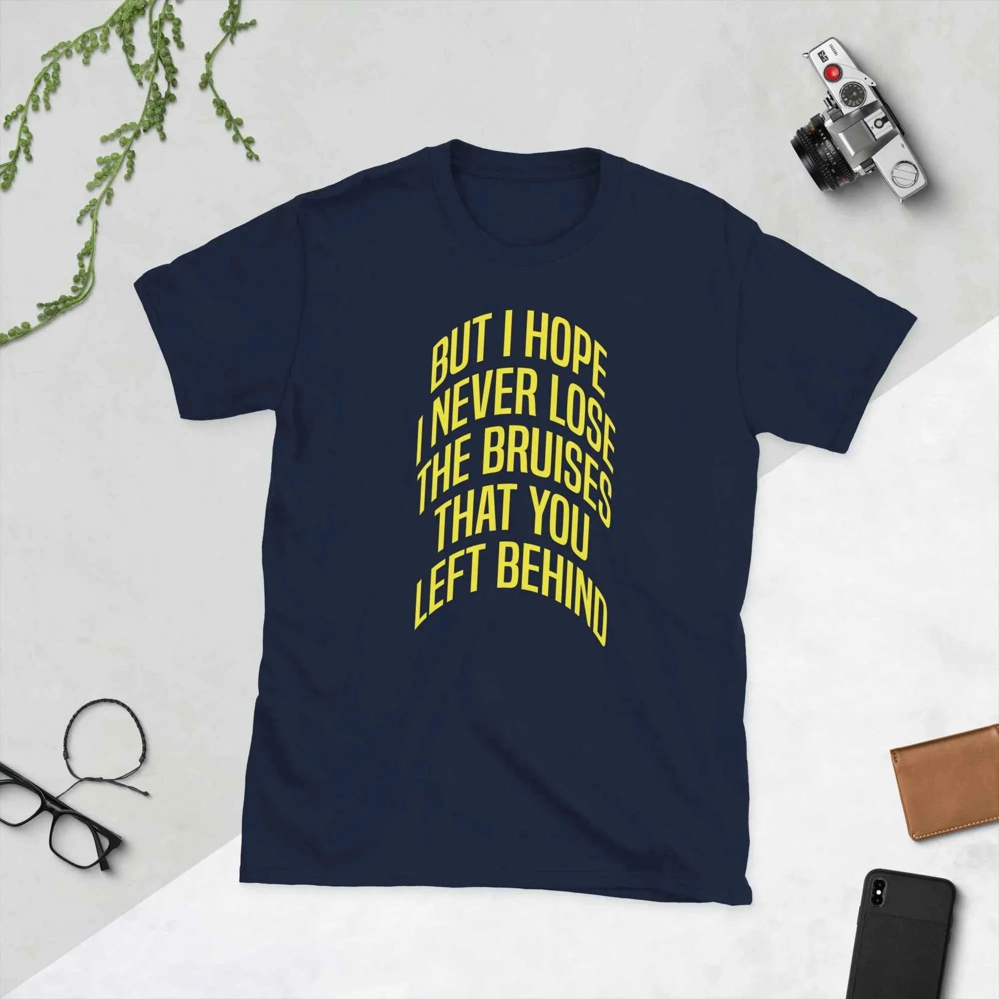 Lewis Capaldi 'Bruises' Lyric T-Shirt - Unisex Premium Cotton Fan Wear