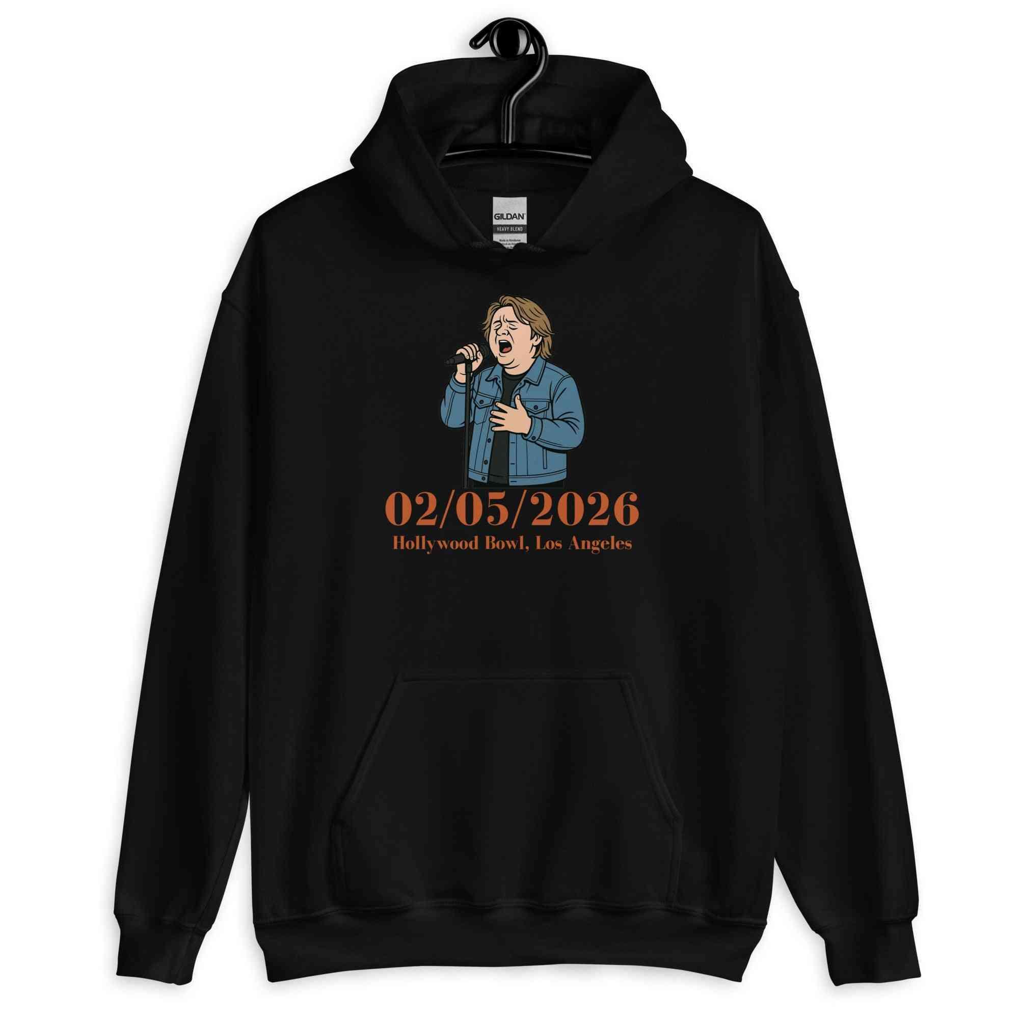 Lewis Capaldi 2026 Tour Hoodie - Black Unisex Eco-Friendly Merchandise