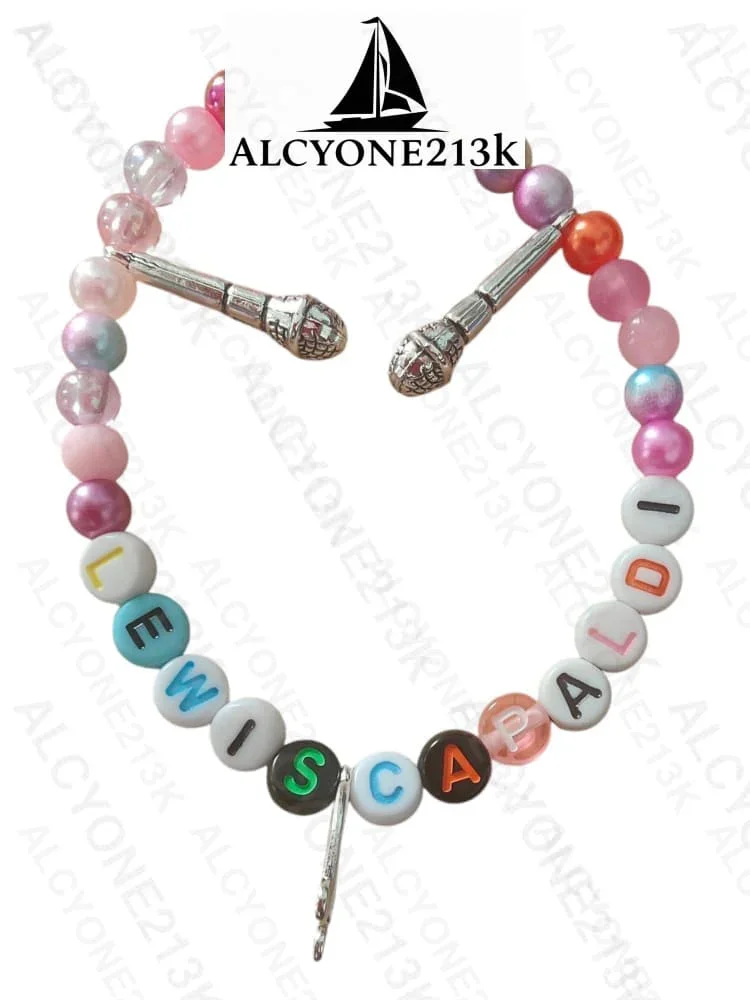Lewis Capaldi Mystery Bracelets Pack of 10 | Colorful Alphabet Beads