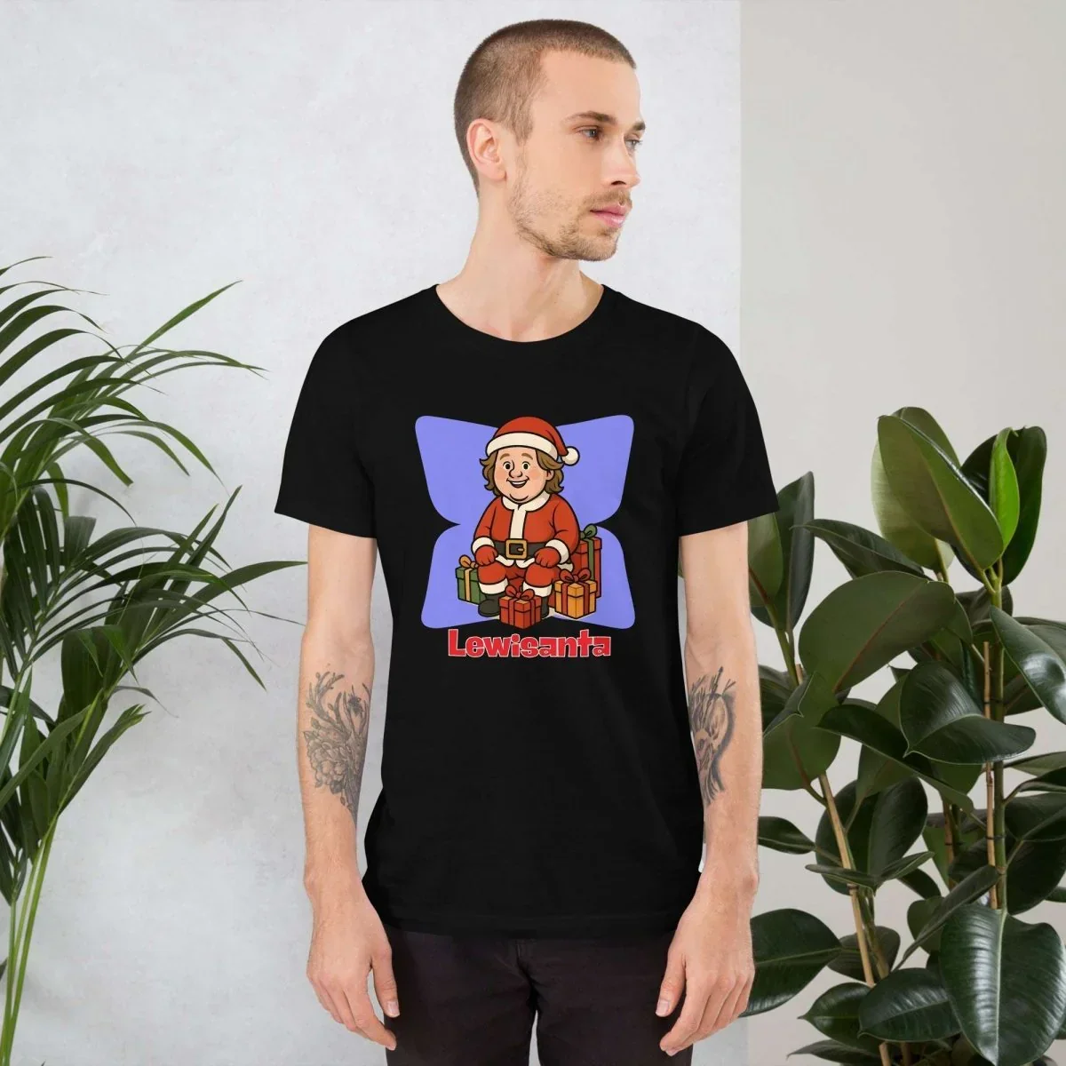 Lewis Capaldi Christmas T-Shirt | Organic Cotton Unisex Festive Tee