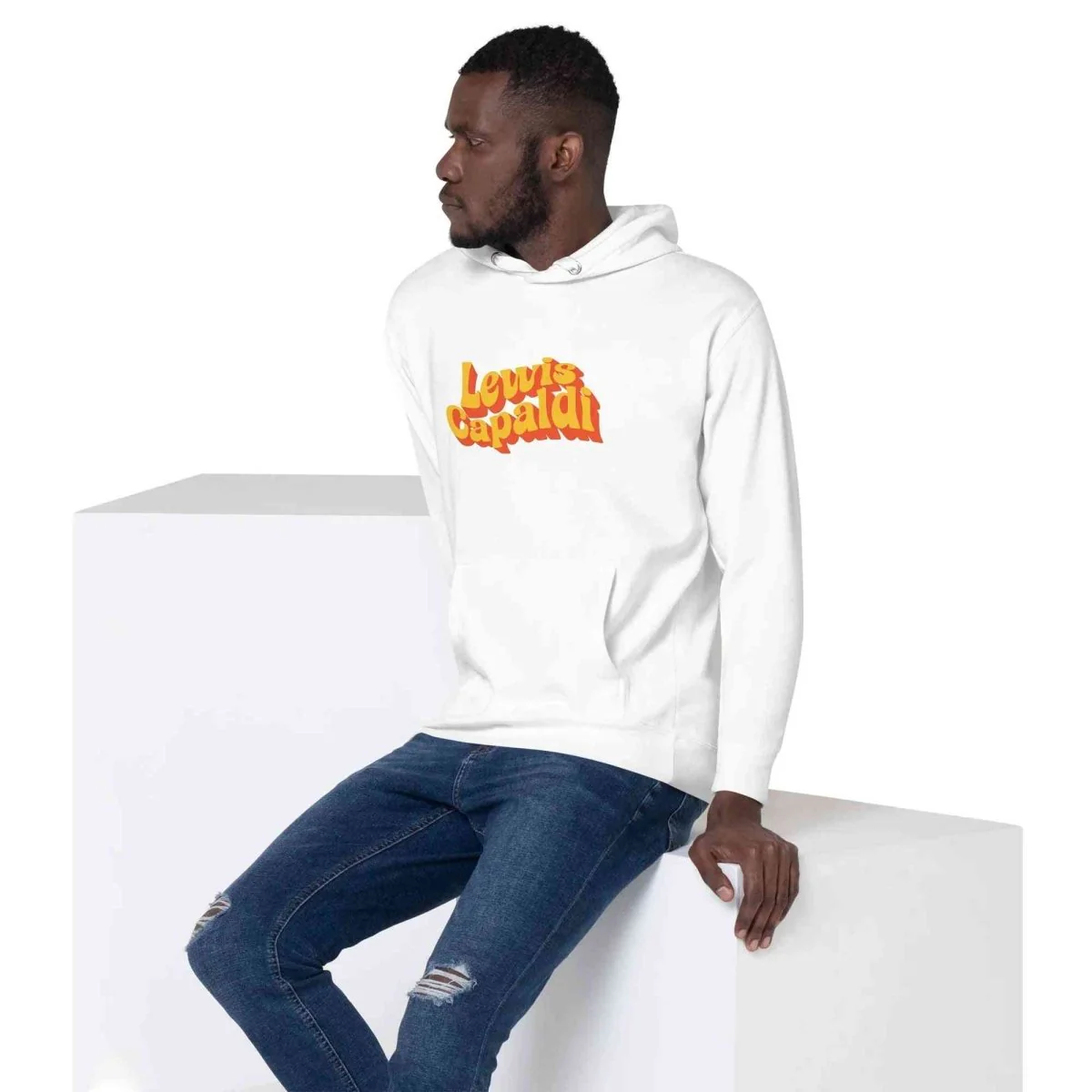 Lewis Capaldi Hoodie - Unisex Eco-Friendly Cotton Blend for Sustainable Style & Fandom