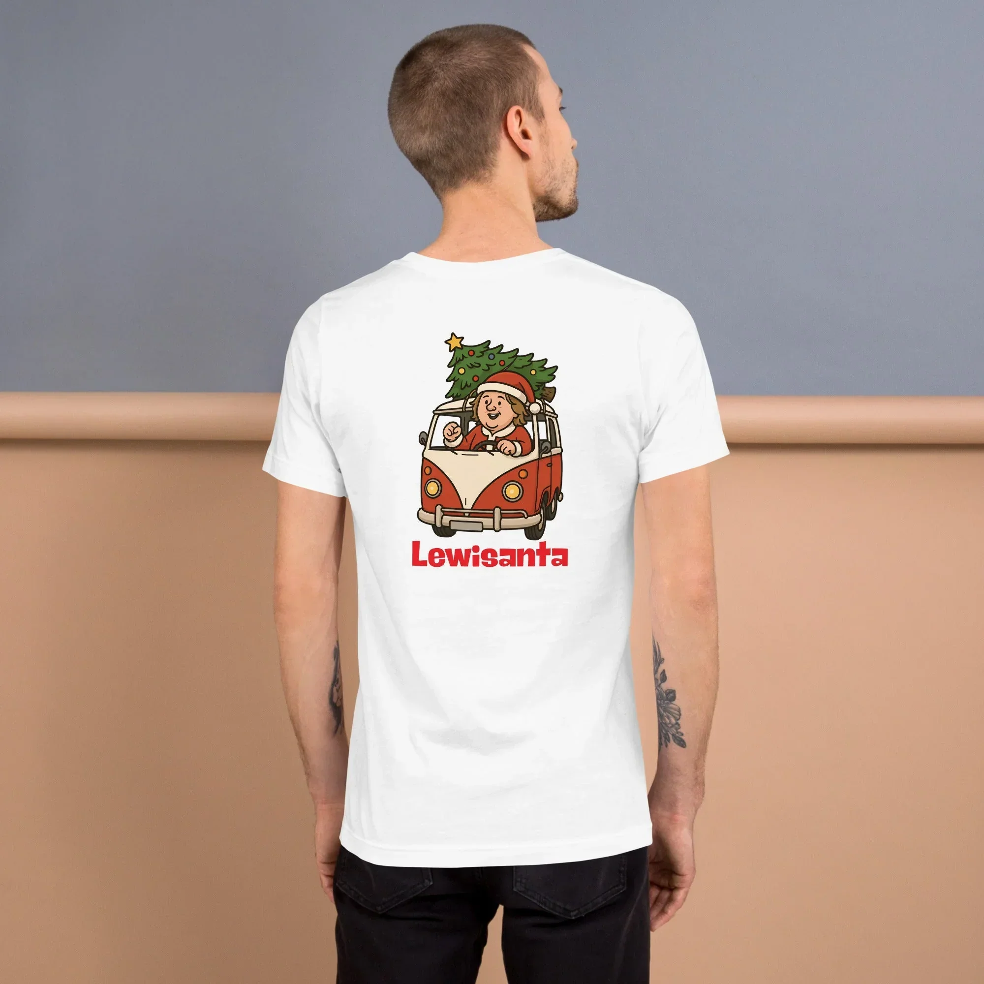 Lewis Capaldi Christmas T-Shirt | Unisex Black Sustainable Tee