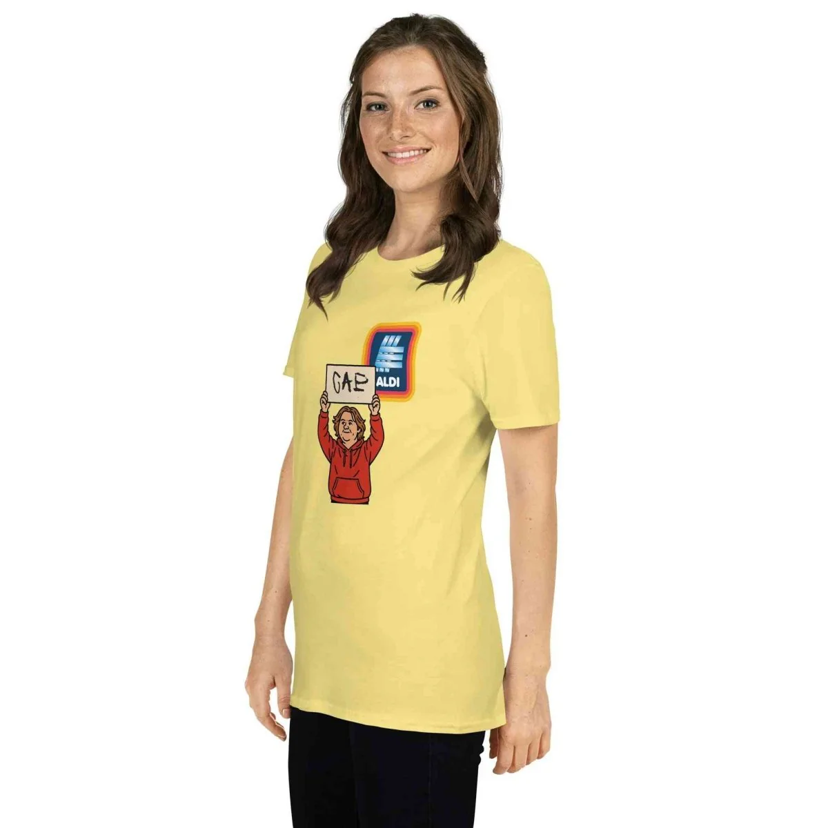 Lewis Capaldi Merchandise: Capaldi On A Aldi Cotton T-Shirt | Unisex Short-Sleeve Tee