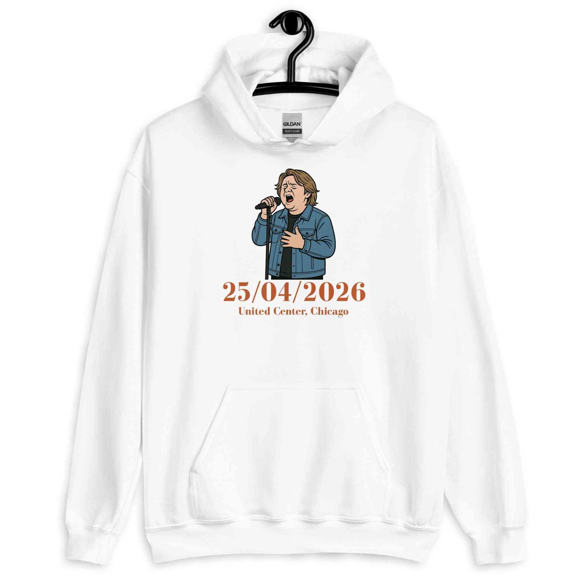 Lewis Capaldi 2026 Tour Hoodie - Black Unisex Sustainable Concert Merch