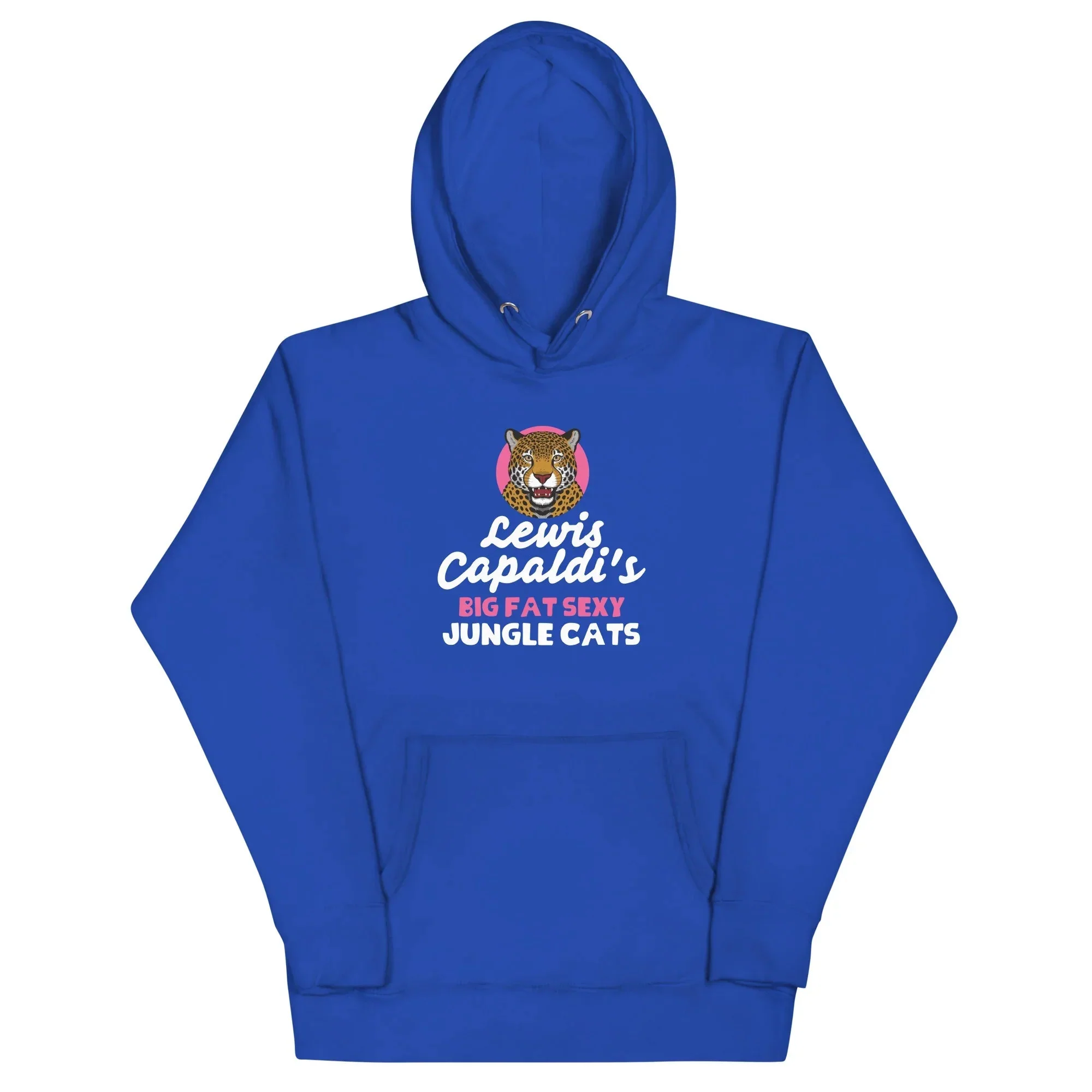 Lewis Capaldi Big Fat Sexy Jungle Cats Hoodie - Black Unisex Cotton Blend