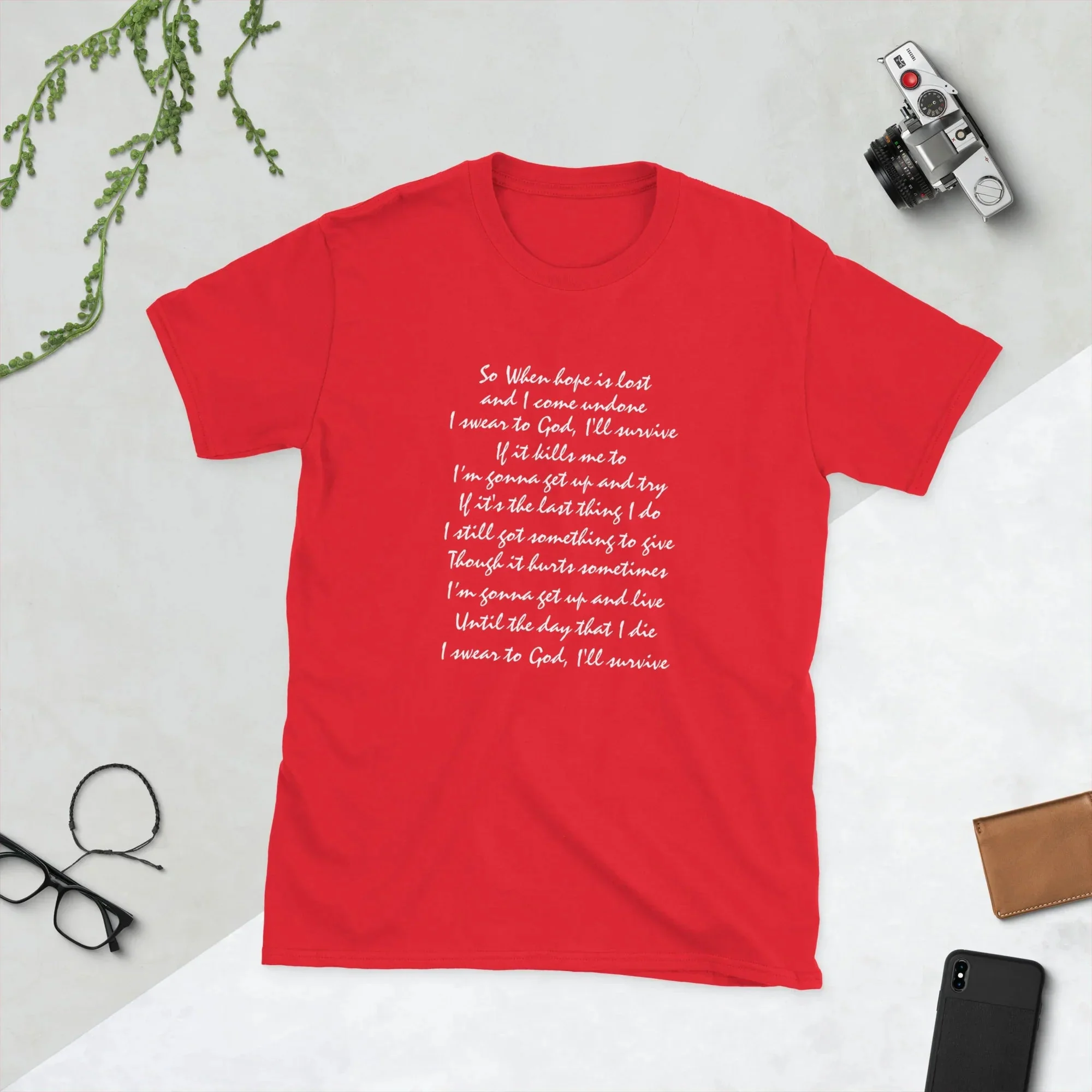 Lewis Capaldi 'Survive' Lyrics T-Shirt | Unisex Cotton Graphic Tee