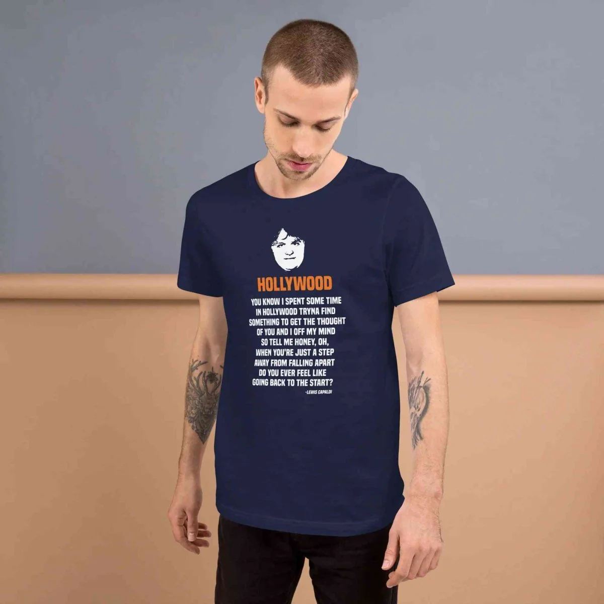 Lewis Capaldi Lyrics T-Shirt | Unisex Hollywood Style Fan Merch