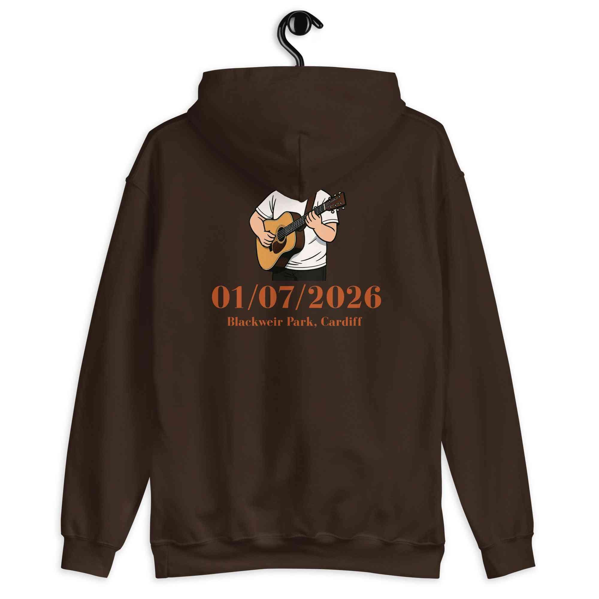 Lewis Capaldi Tour Hoodie 2026 | Official Black Cotton-Blend Unisex Merchandise