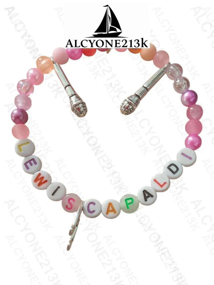 Lewis Capaldi Mystery Bracelets Pack of 10 | Colorful Alphabet Beads