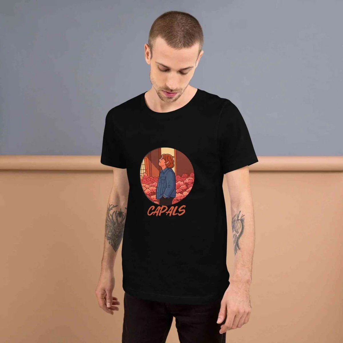 Lewis Capaldi T-Shirt | Alcyone213k Unisex Comfort Fit Black Tee - Capals