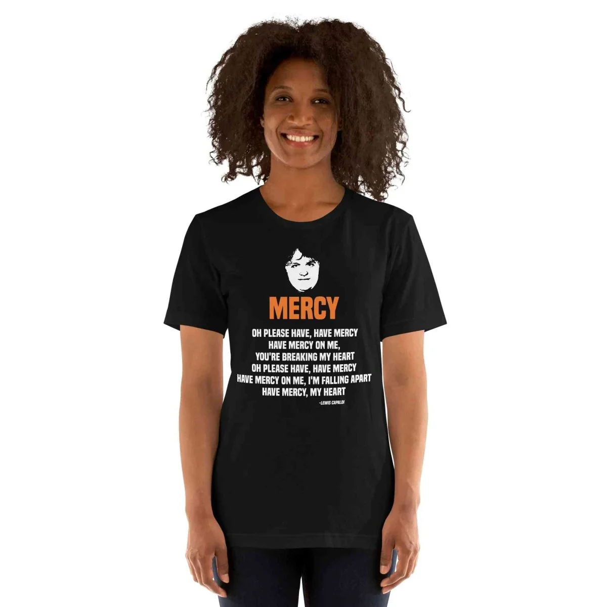 Lewis Capaldi Mercy Lyrics T-Shirt | Unisex Cotton Fan Tee