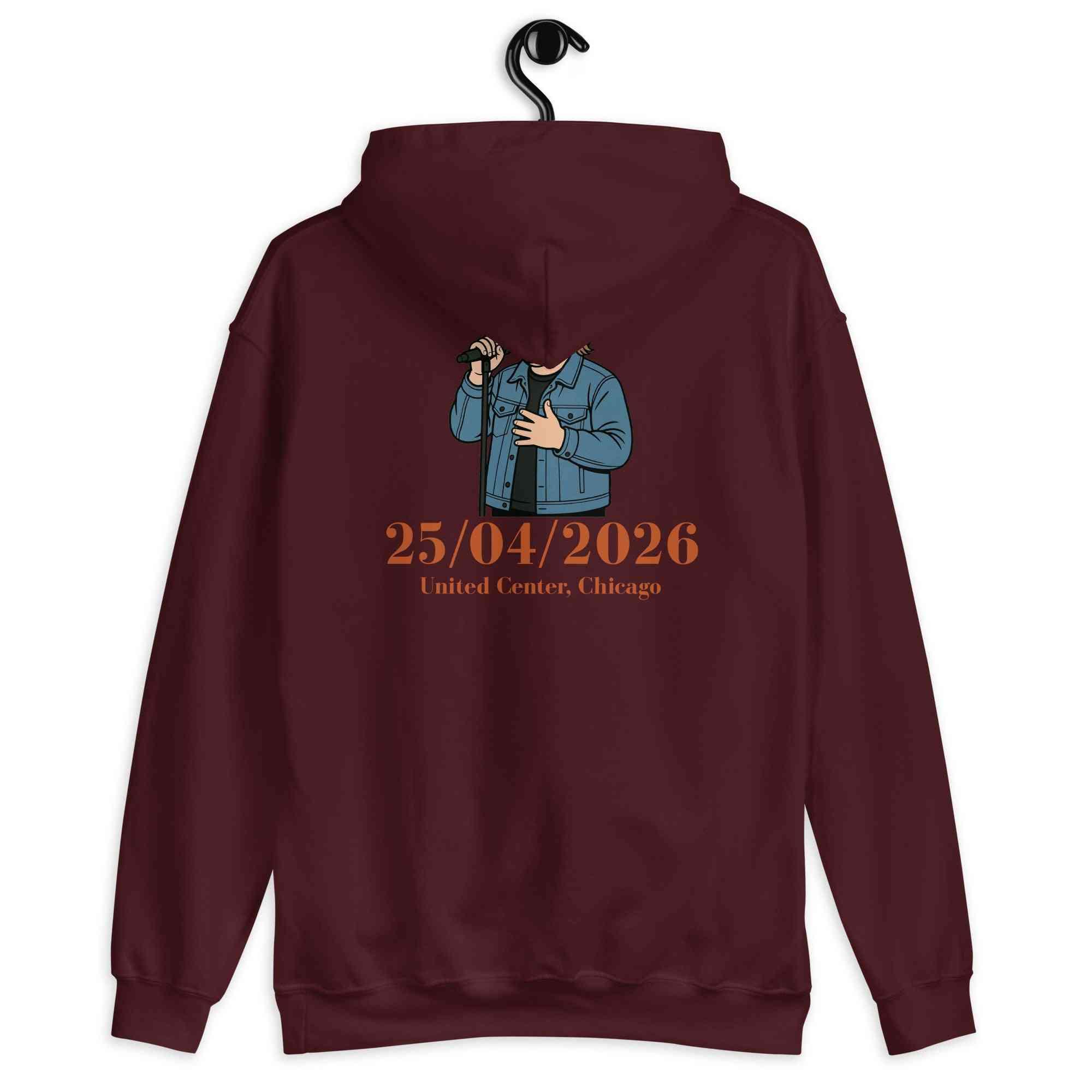 Lewis Capaldi 2026 Tour Hoodie - Black Unisex Sustainable Concert Merch