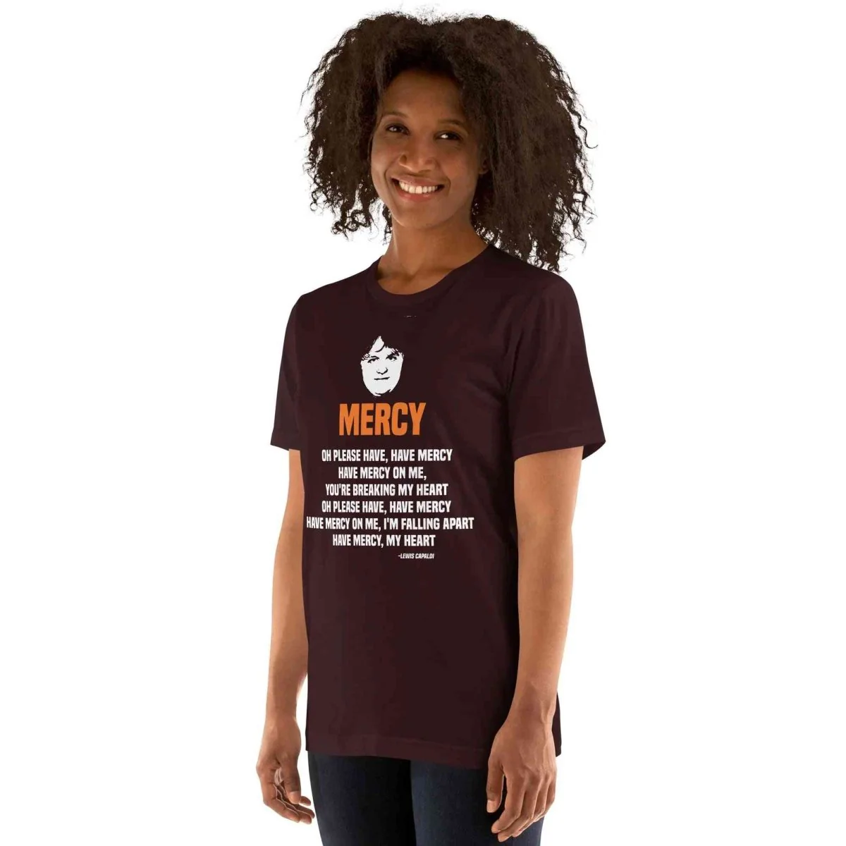 Lewis Capaldi Mercy Lyrics T-Shirt | Unisex Cotton Fan Tee