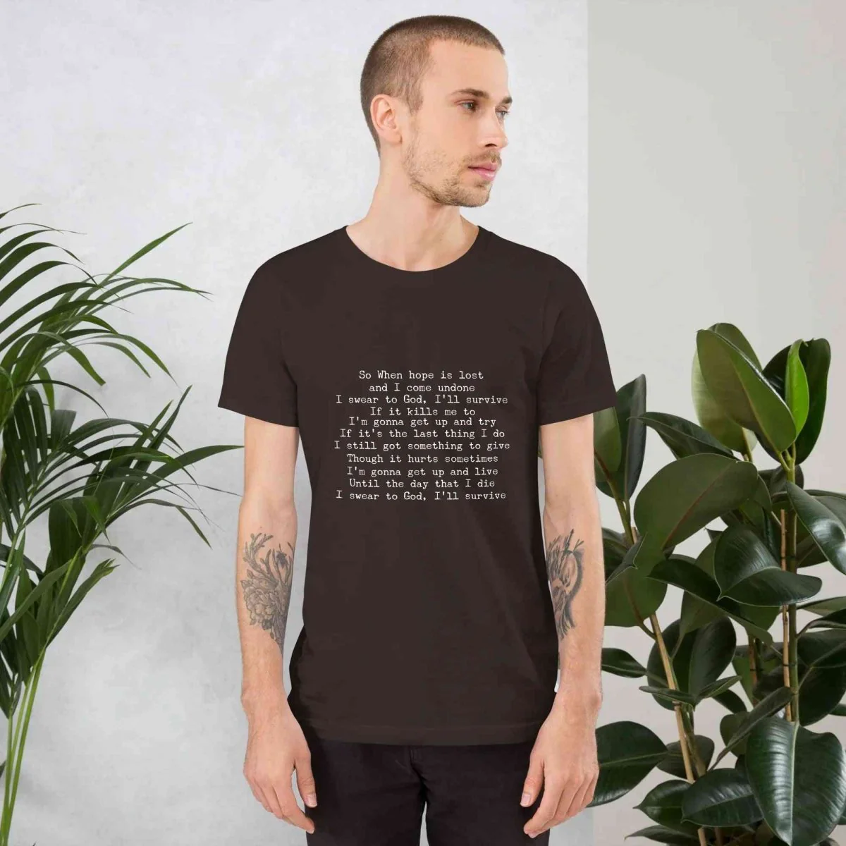 Lewis Capaldi Lyrics T-Shirt | Black Cotton Tee for Fans