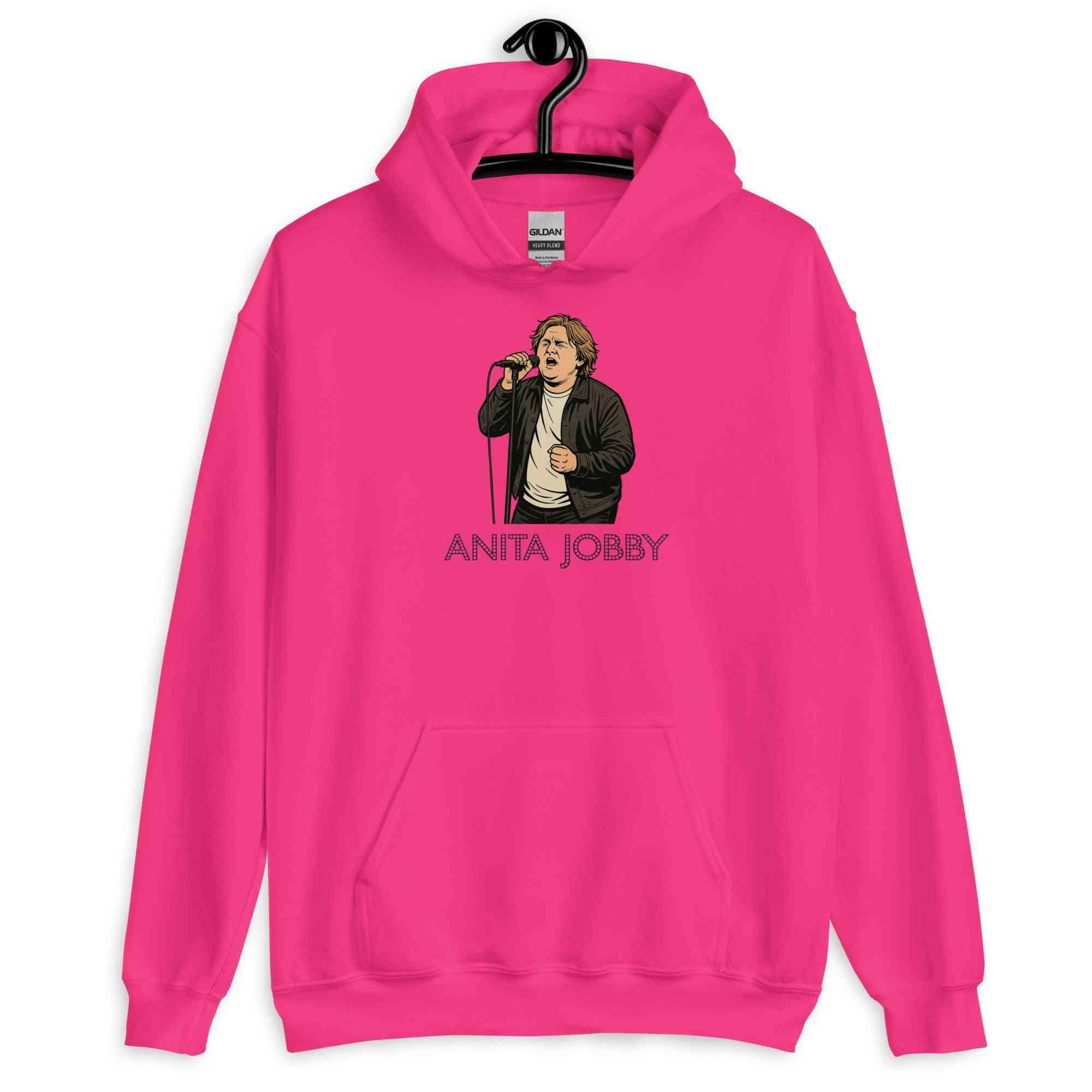 Lewis Capaldi Anita Jobby Graphic Hoodie - Unisex Eco-Friendly Cotton Blend