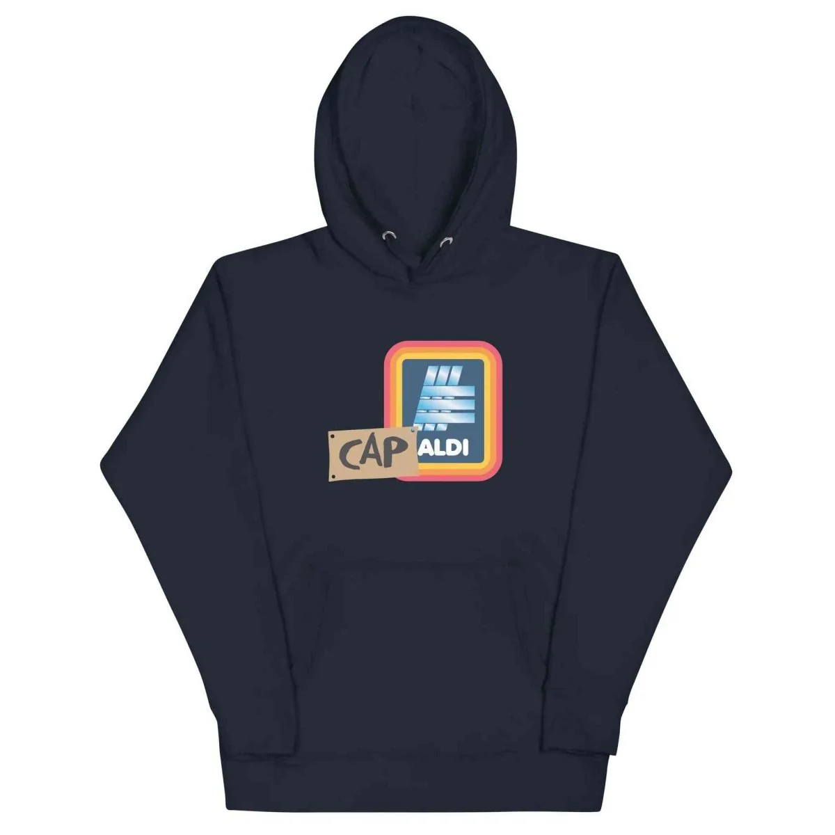 Lewis Capaldi Merchandise: Unisex Capaldi On A Aldi Graphic Hoodie - Soft Cotton Blend